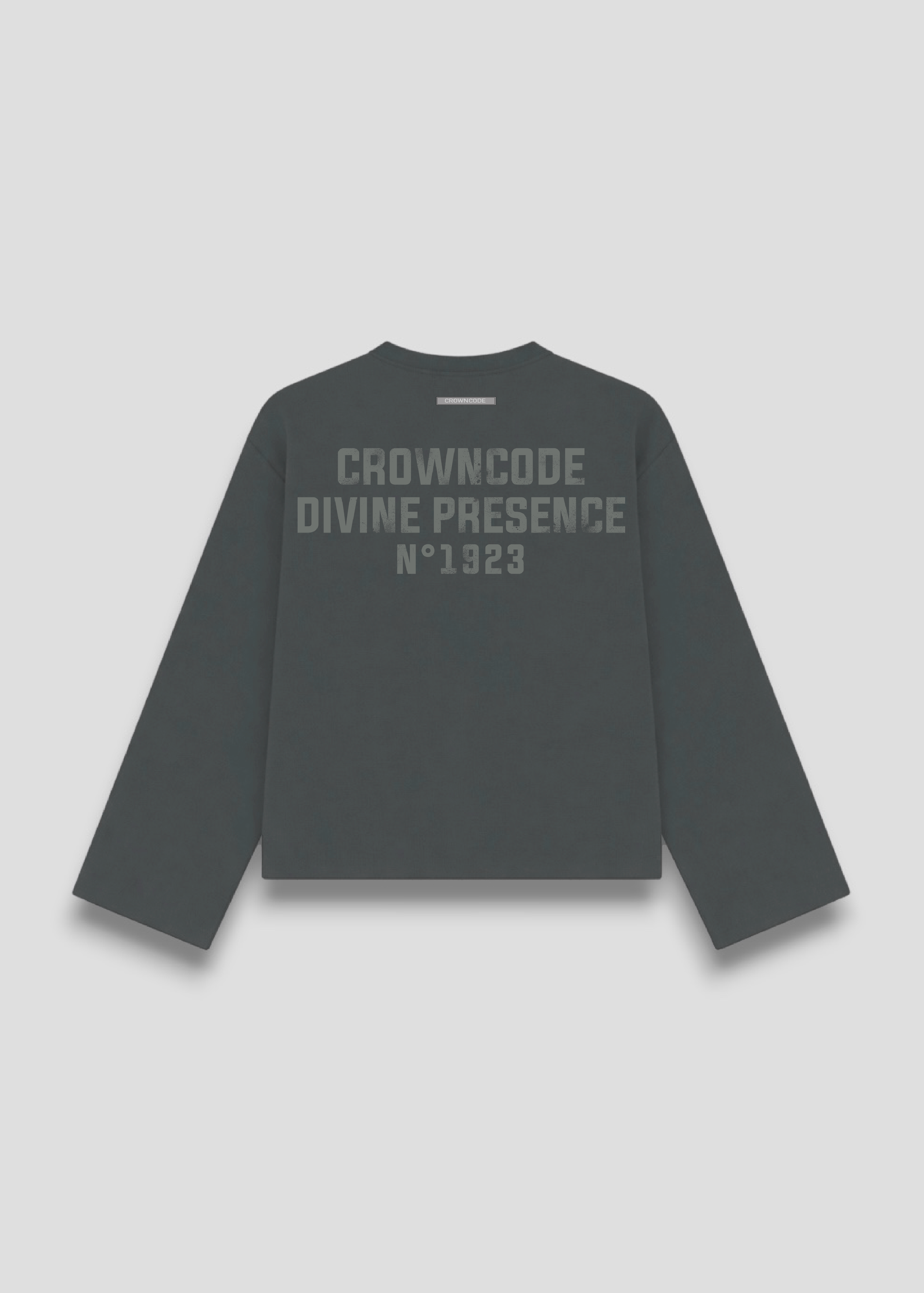 LONG SLEEVE PATH BOXY - GRIS OSCURO