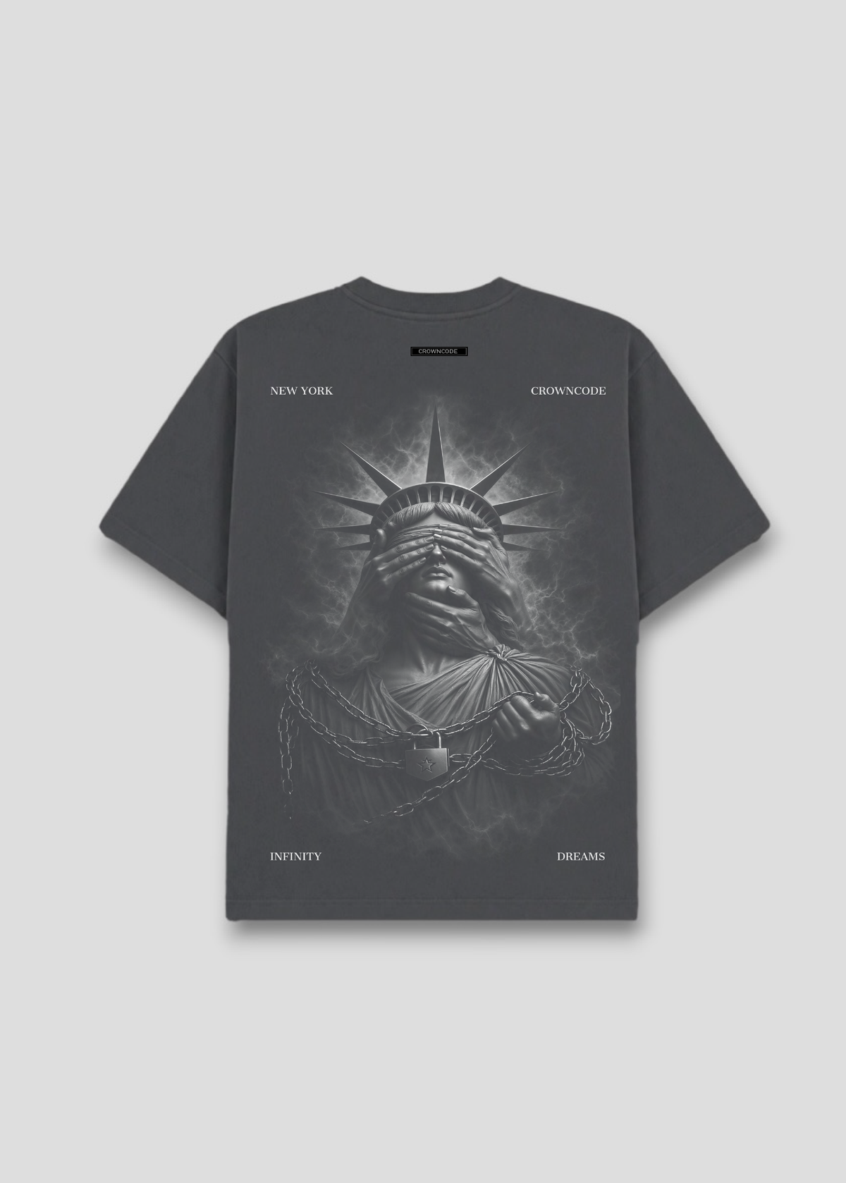 CAMISETA EMPIRE - GRIS OSCURO