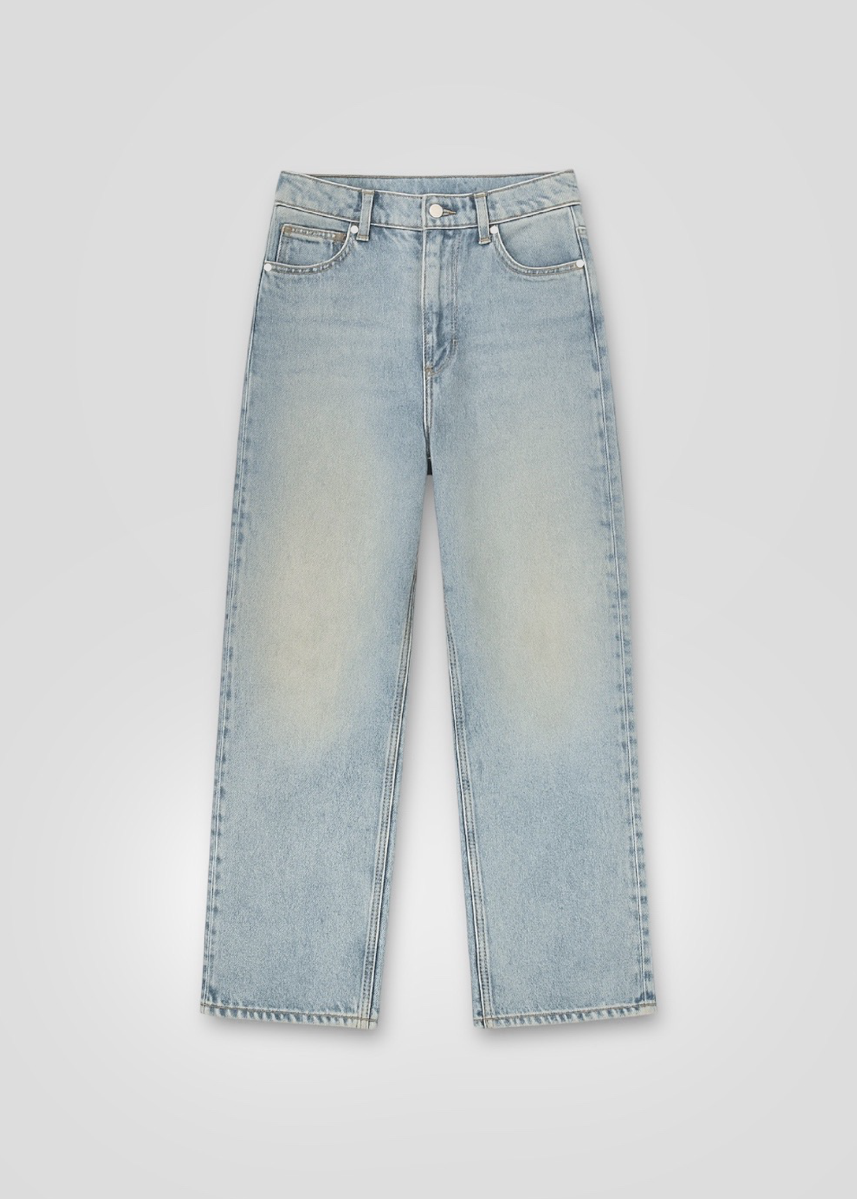 JEAN WIDE FIT - AZUL OCEANO DESGASTADO