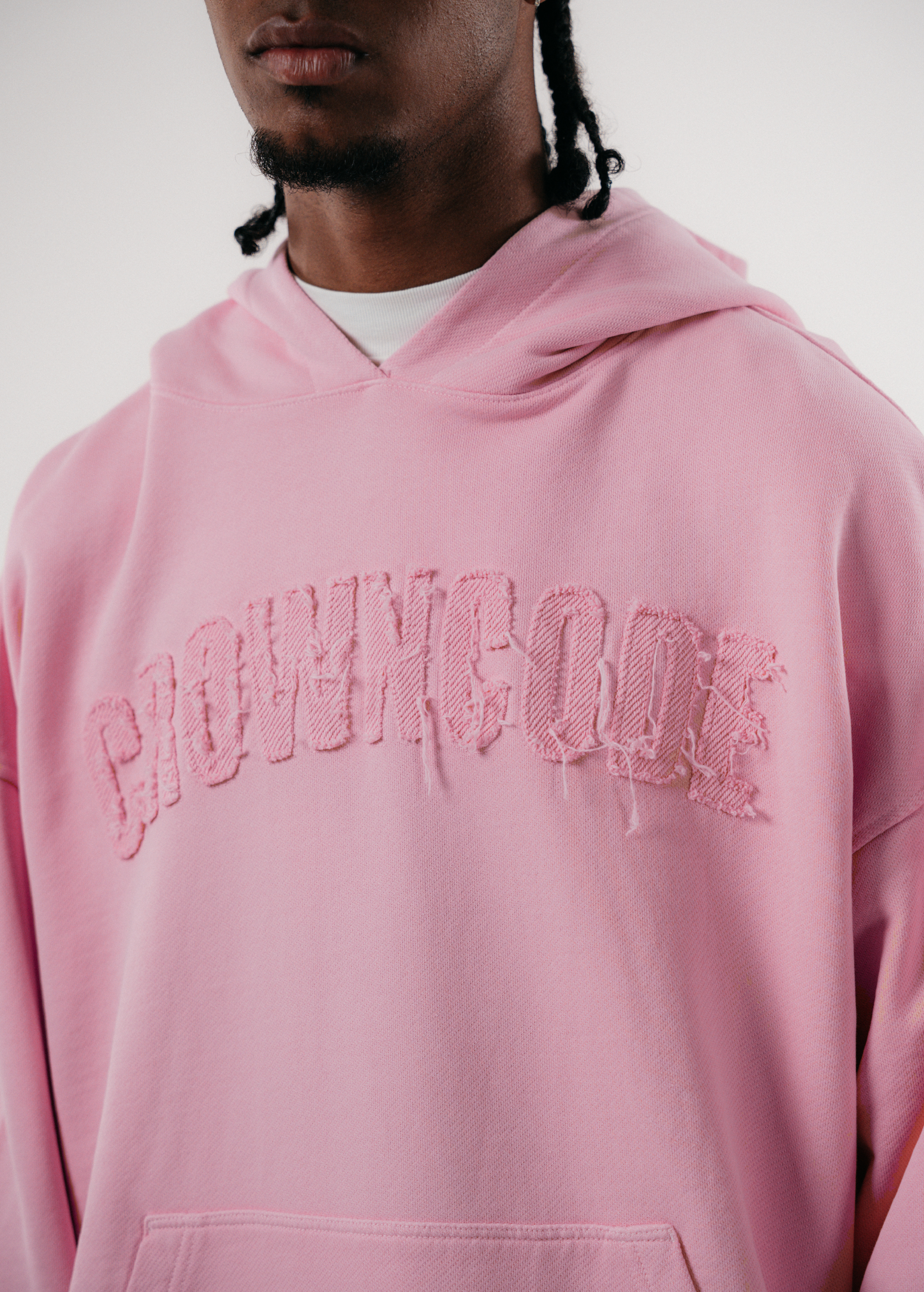 HOODIE SACRED THREAD - ROSADO PASTEL