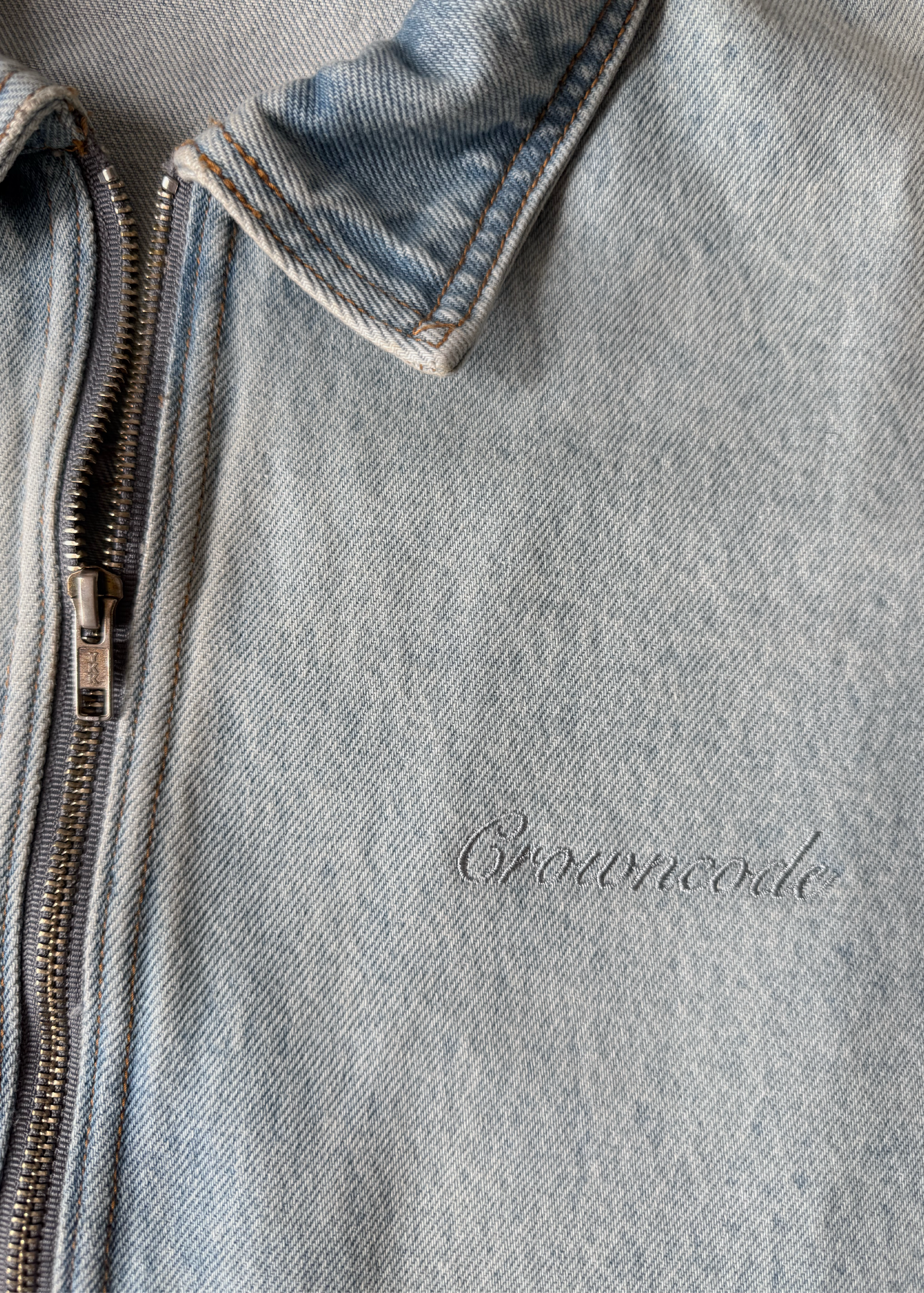 CHAQUETA DENIM - AZUL OCEANO DESGASTADO