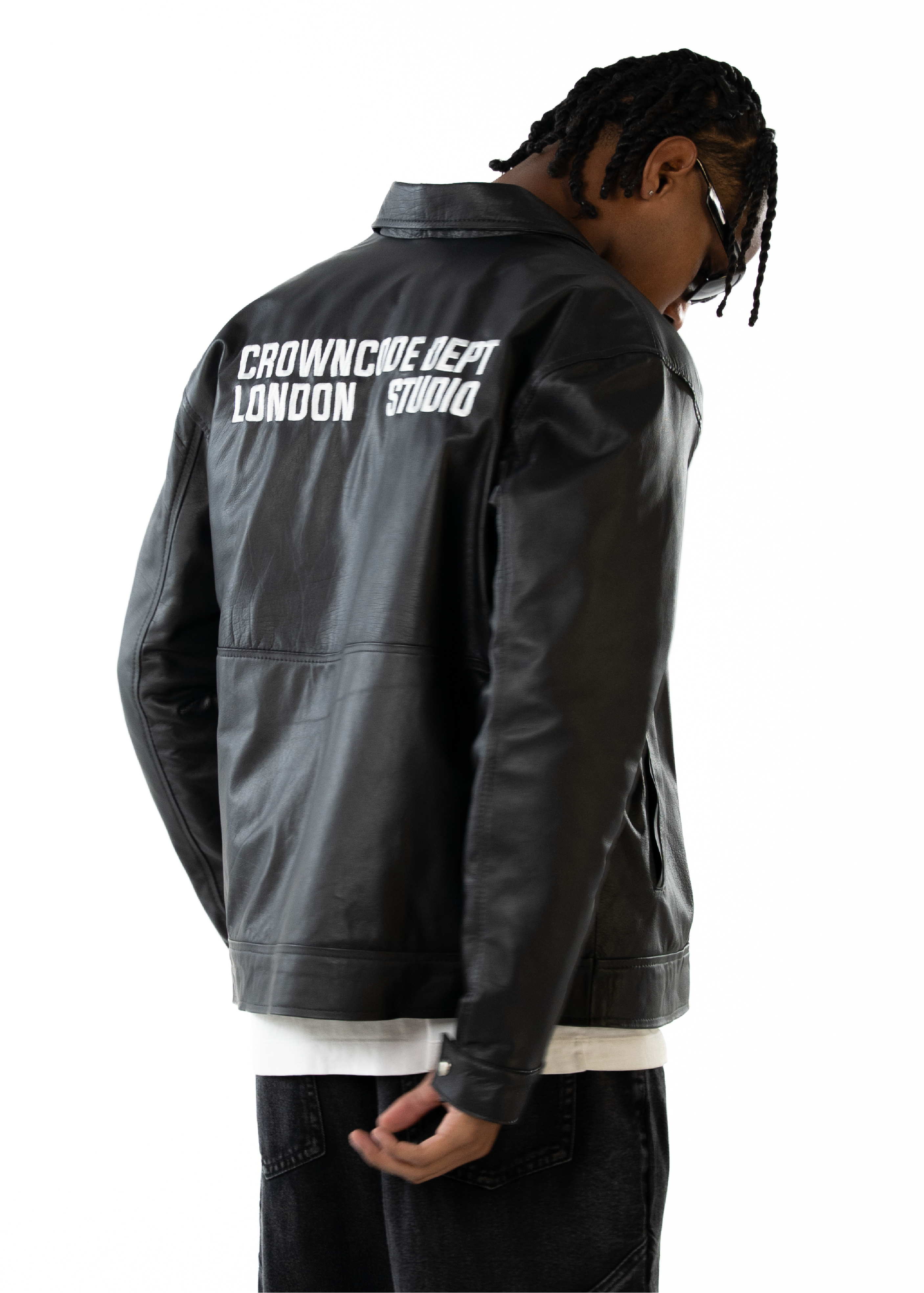 CHAQUETA DE CUERO LONDON - NEGRO