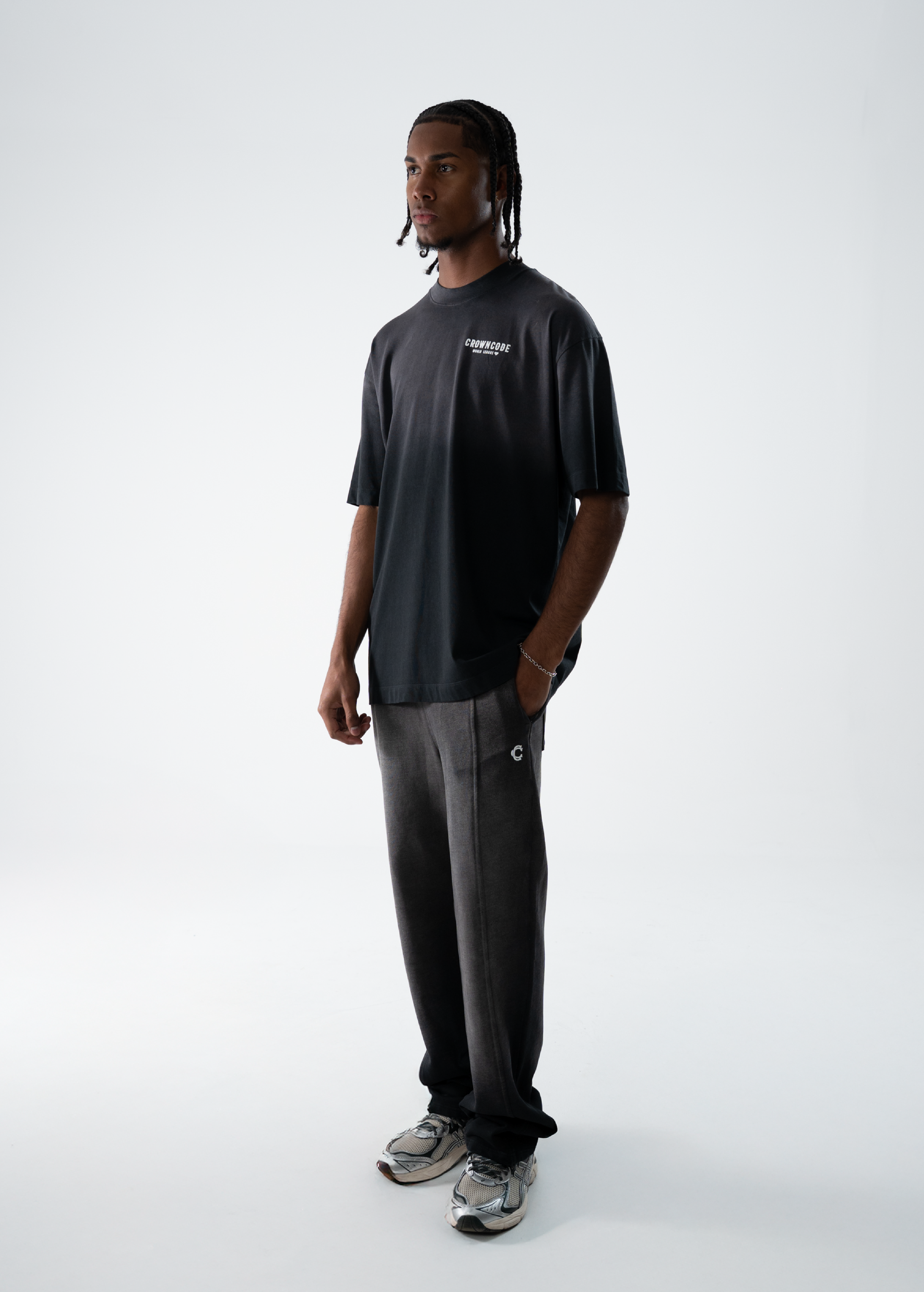 JOGGER RECTO MAJOR LEAGUE - NEGRO DEGRADE