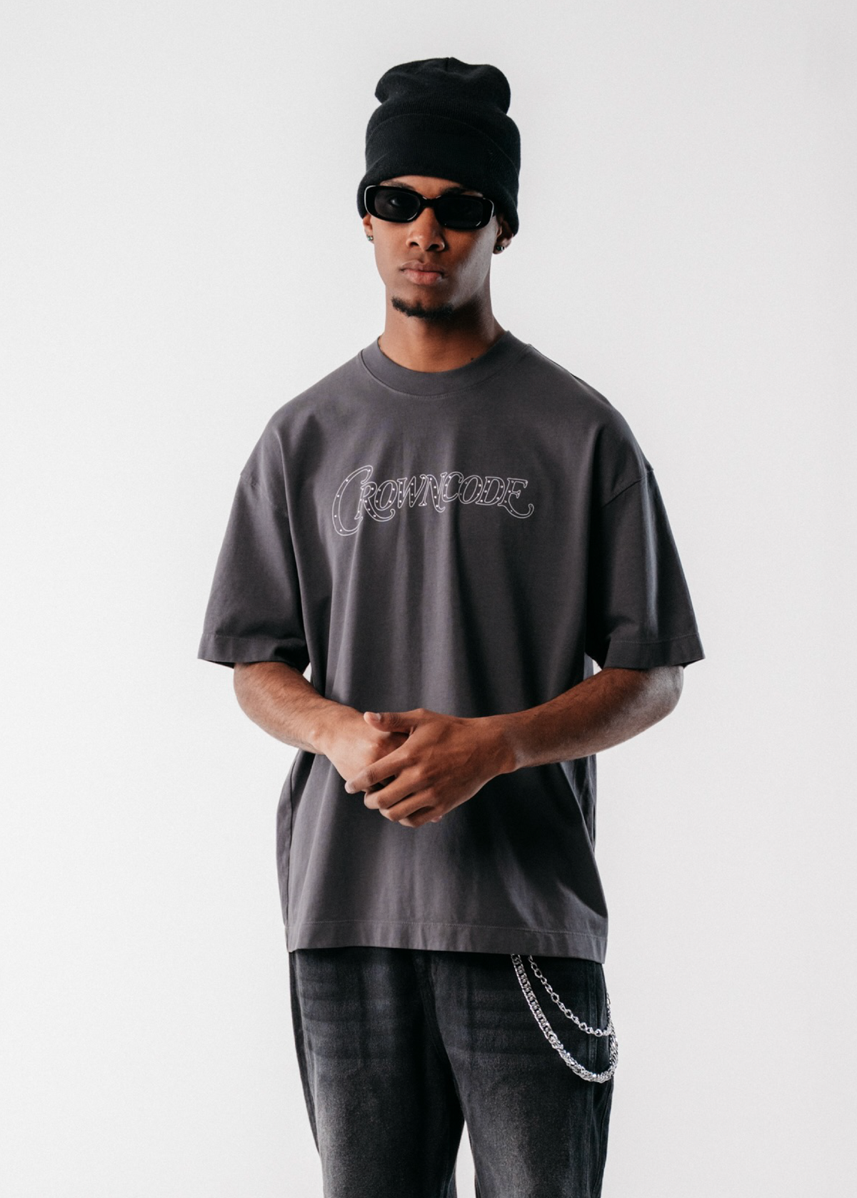 CAMISETA EMPIRE - GRIS OSCURO