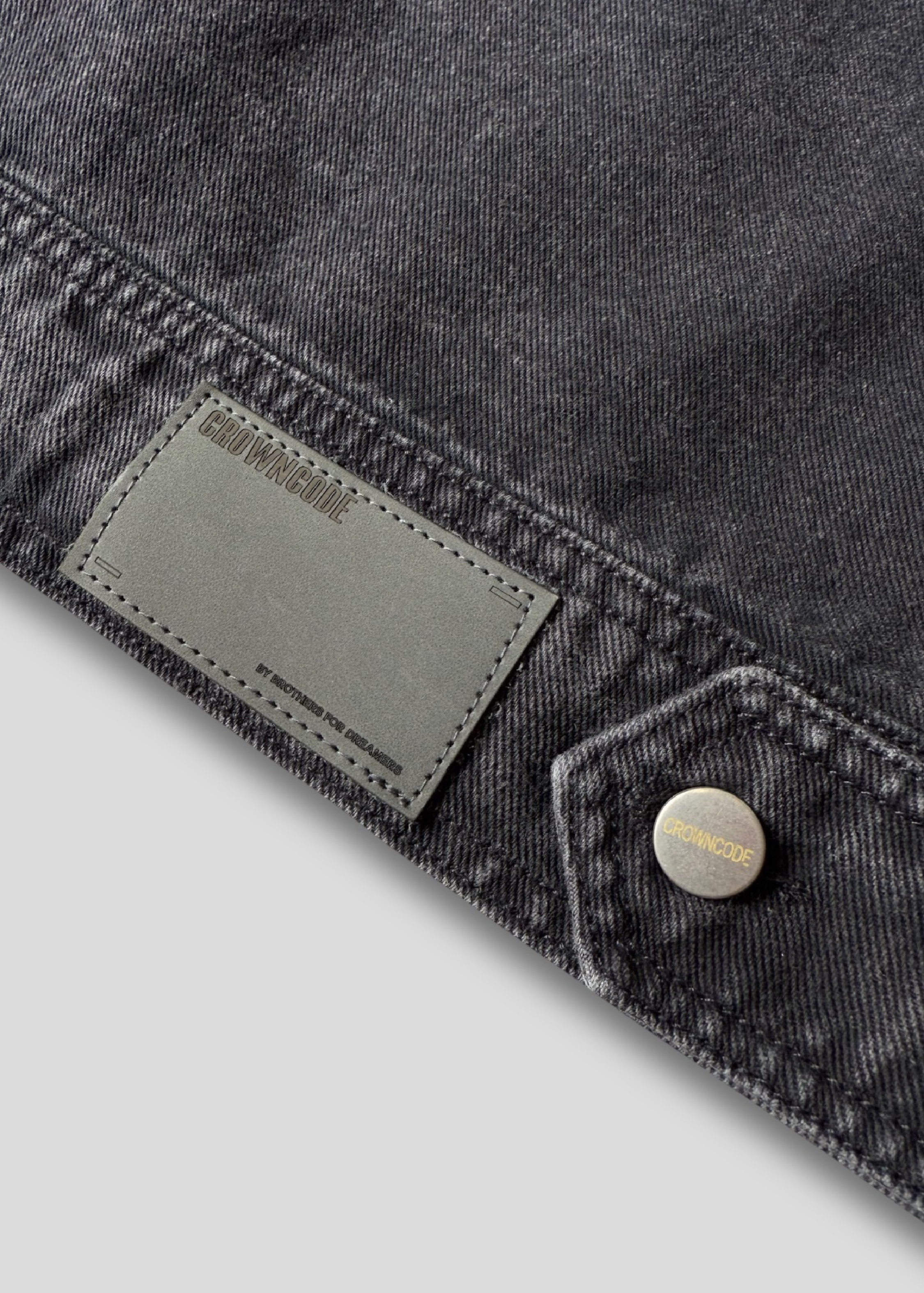 CHAQUETA DENIM - NEGRO DESGASTADO