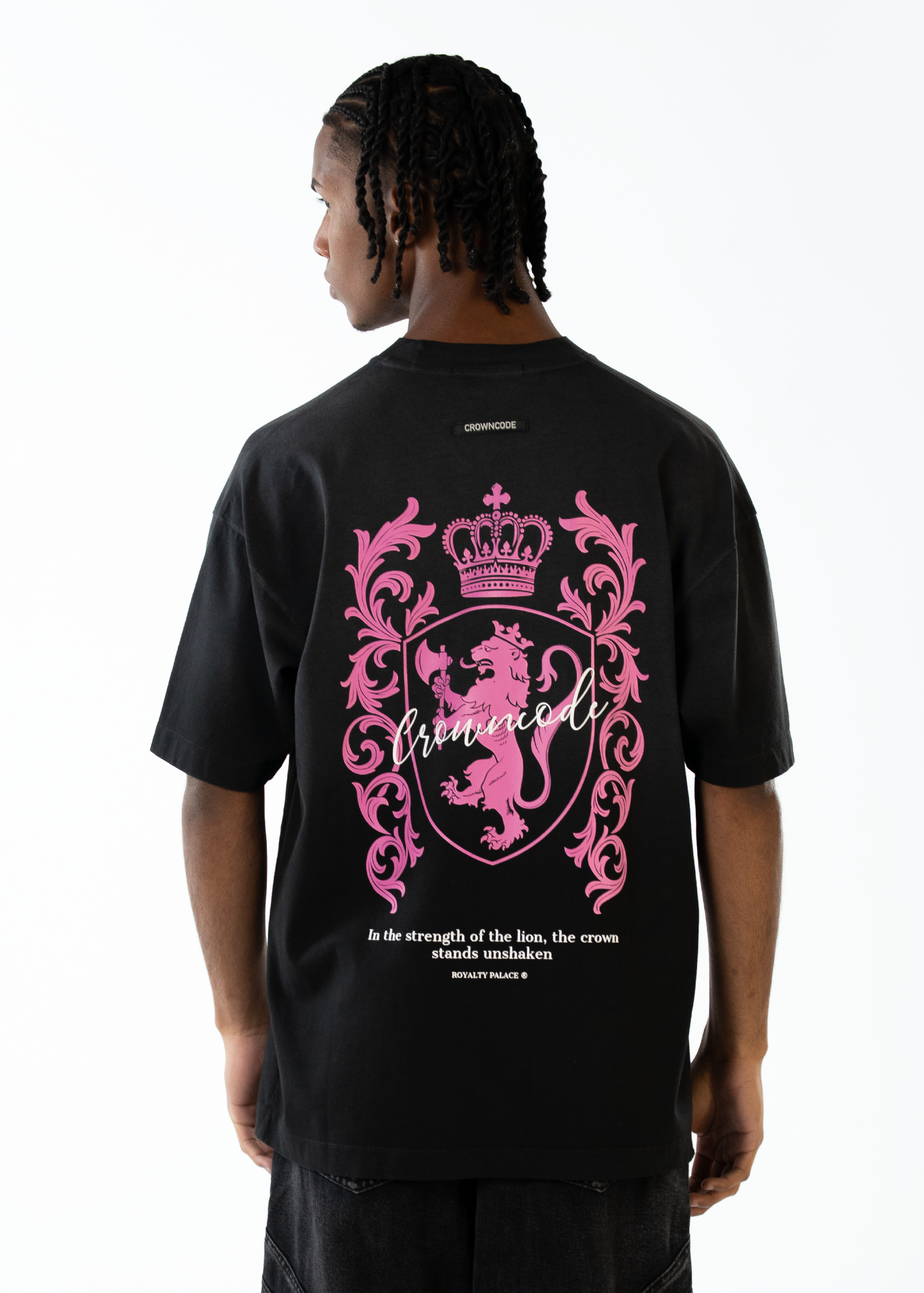 CAMISETA HERALDIC LION - NEGRO DEGRADE