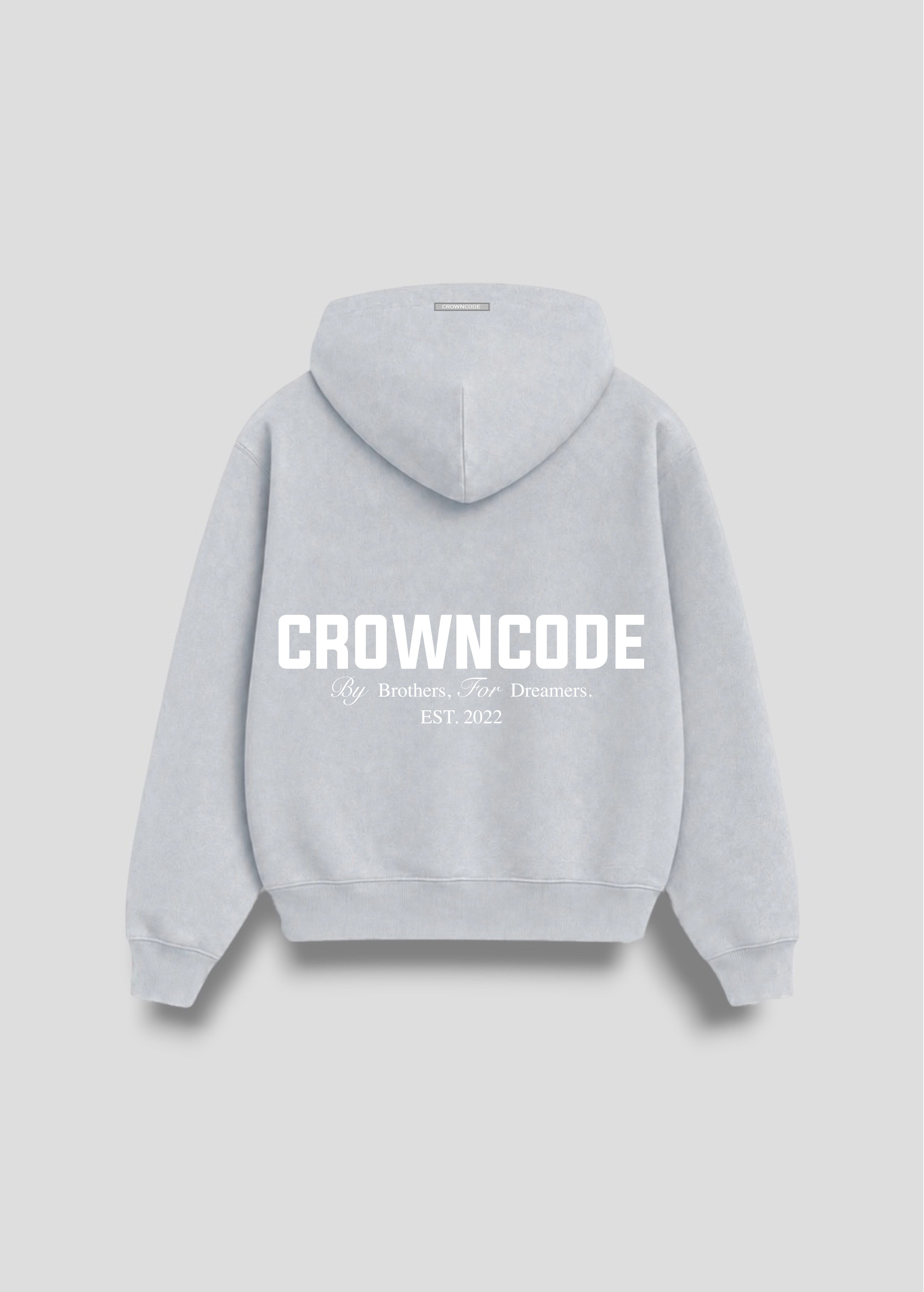 HOODIE DREAMERS - GRIS HIELO DESGASTADO