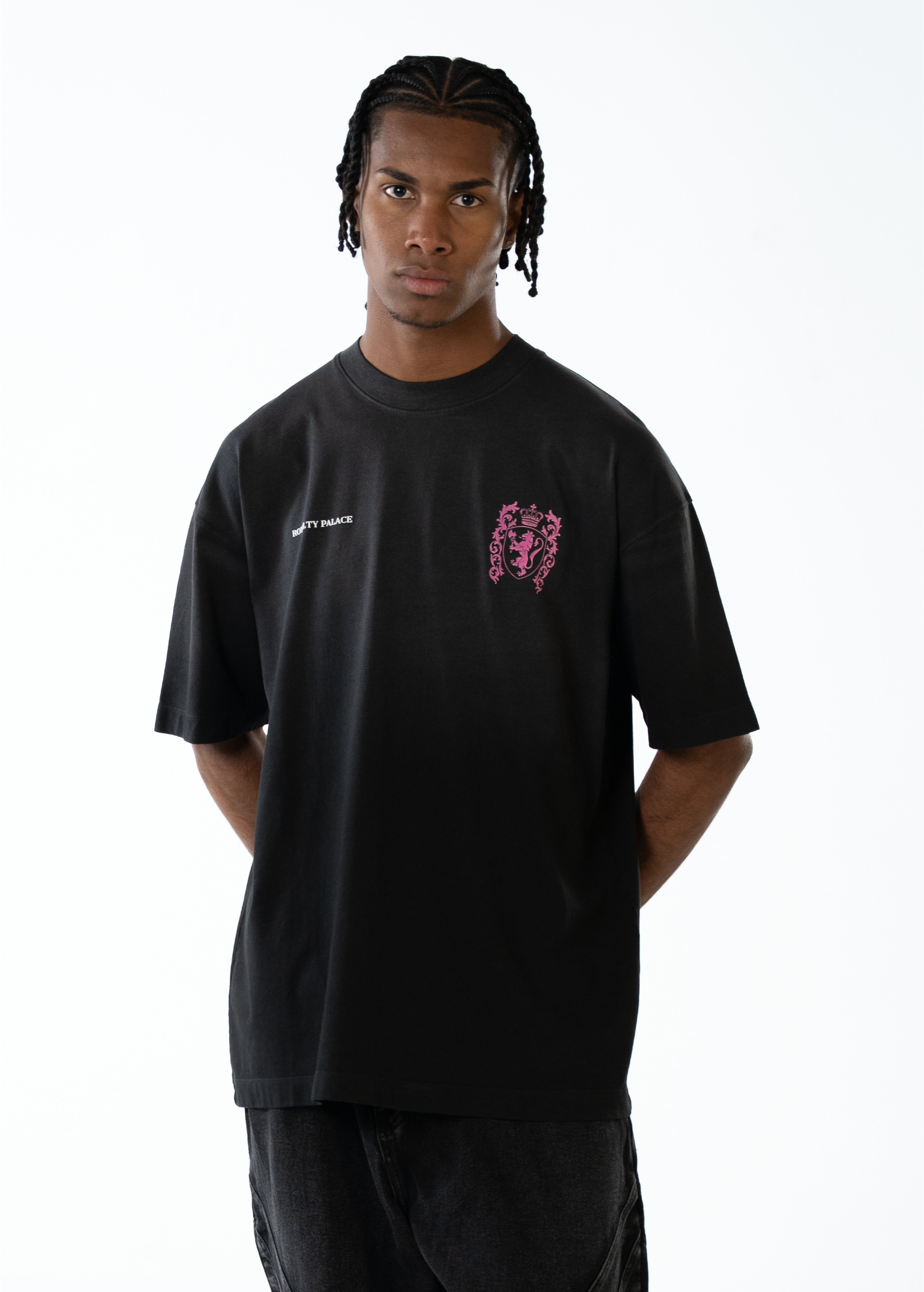 CAMISETA HERALDIC LION - NEGRO DEGRADE