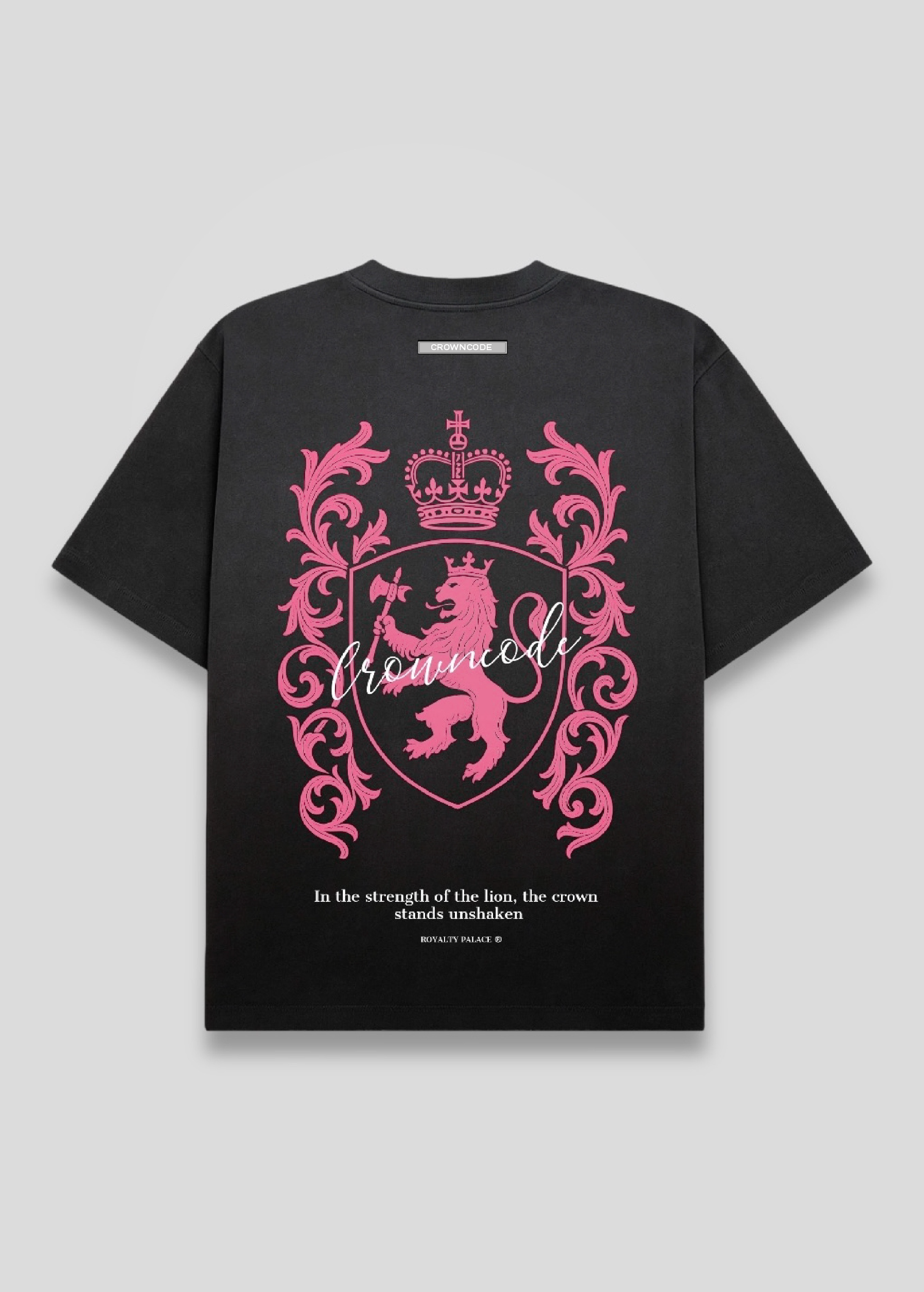 CAMISETA HERALDIC LION - NEGRO DEGRADE