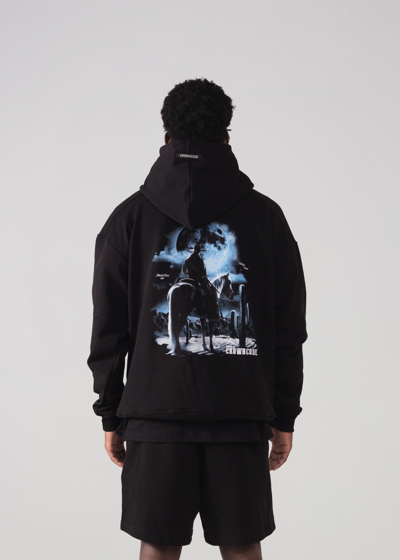 HOODIE WESTERN RODEO - NEGRO