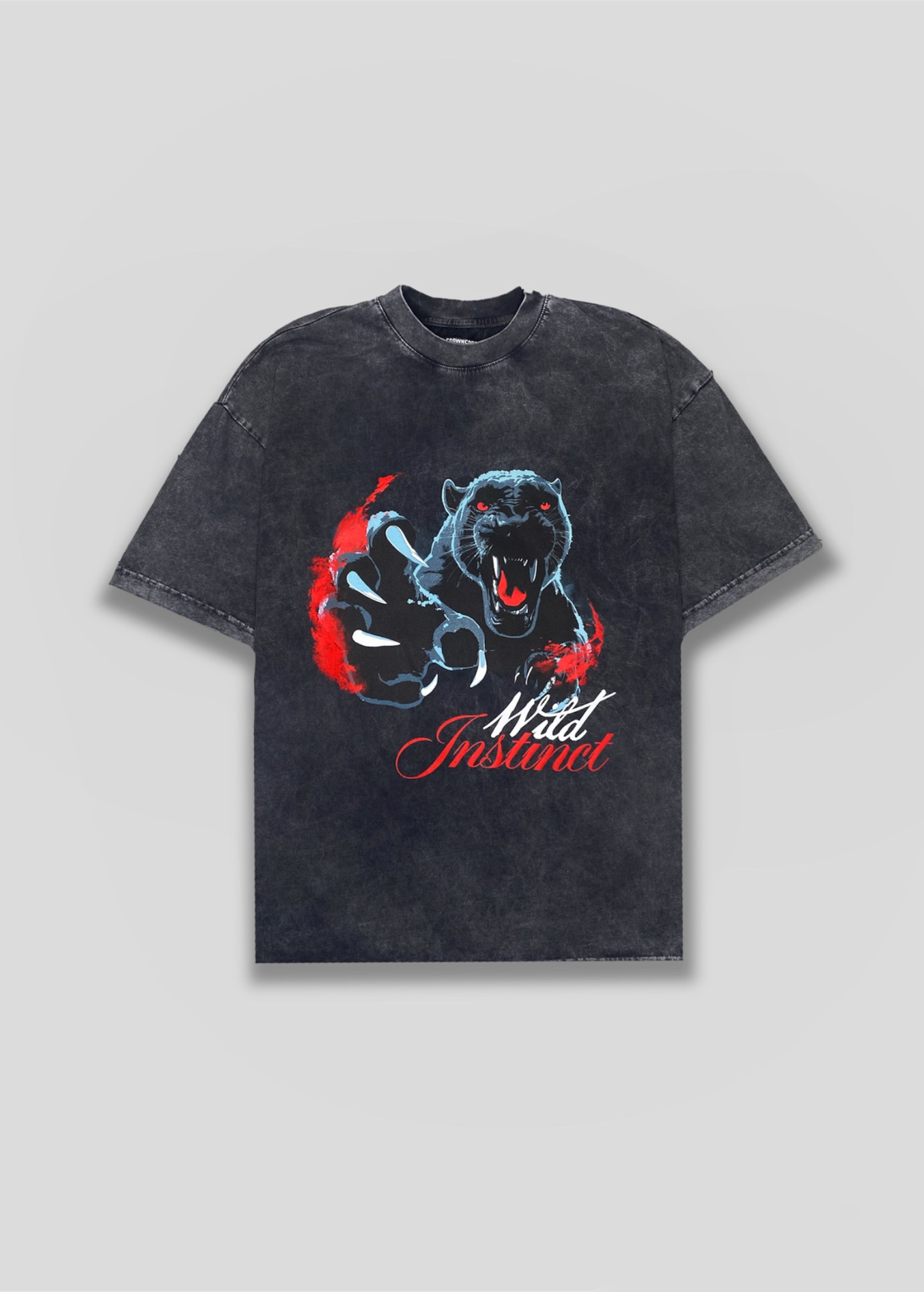 CAMISETA PANTHER-GRIS WASHED