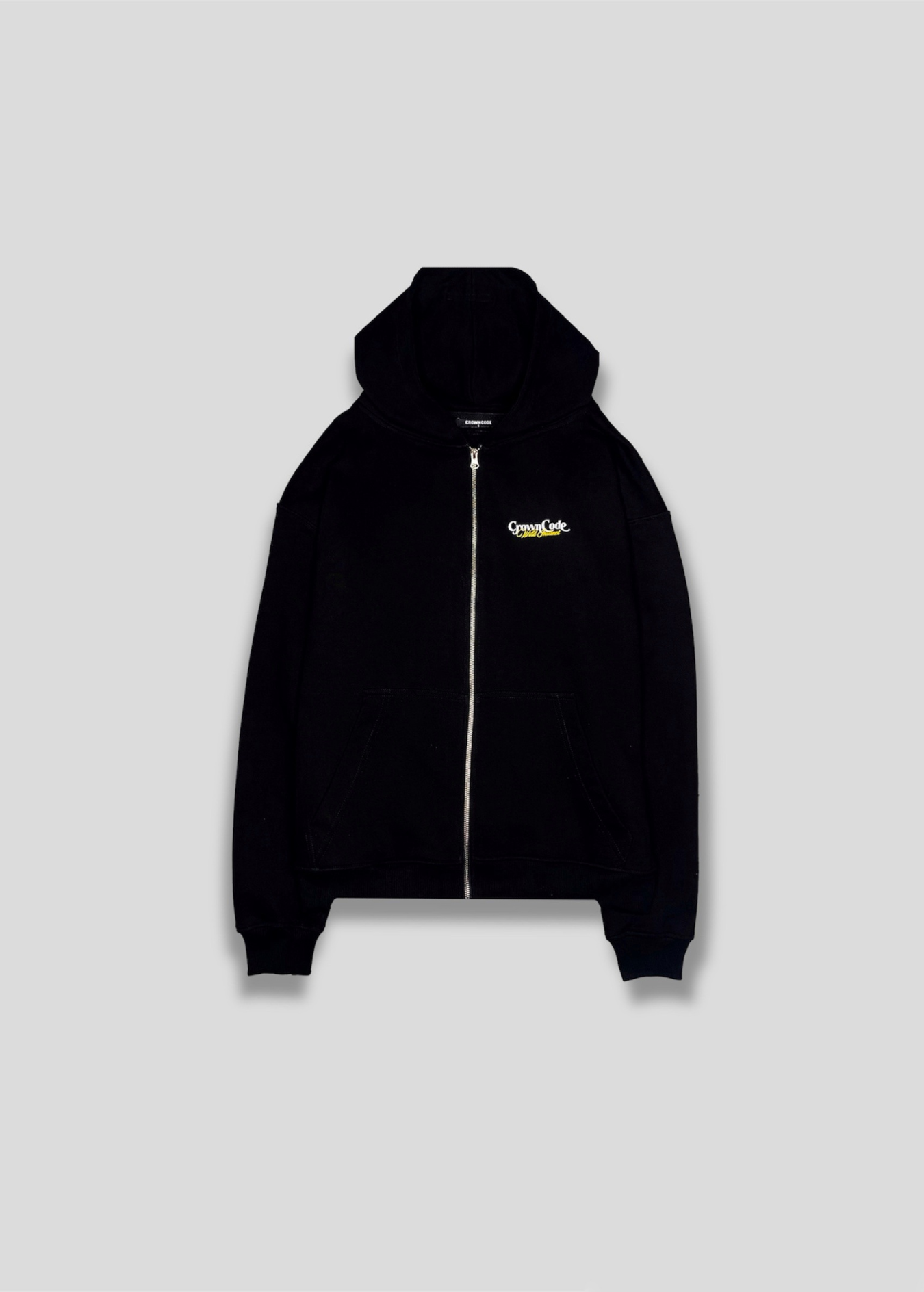 ZIP UP HOODIE BASIC WILD INSTINCT-NEGRO