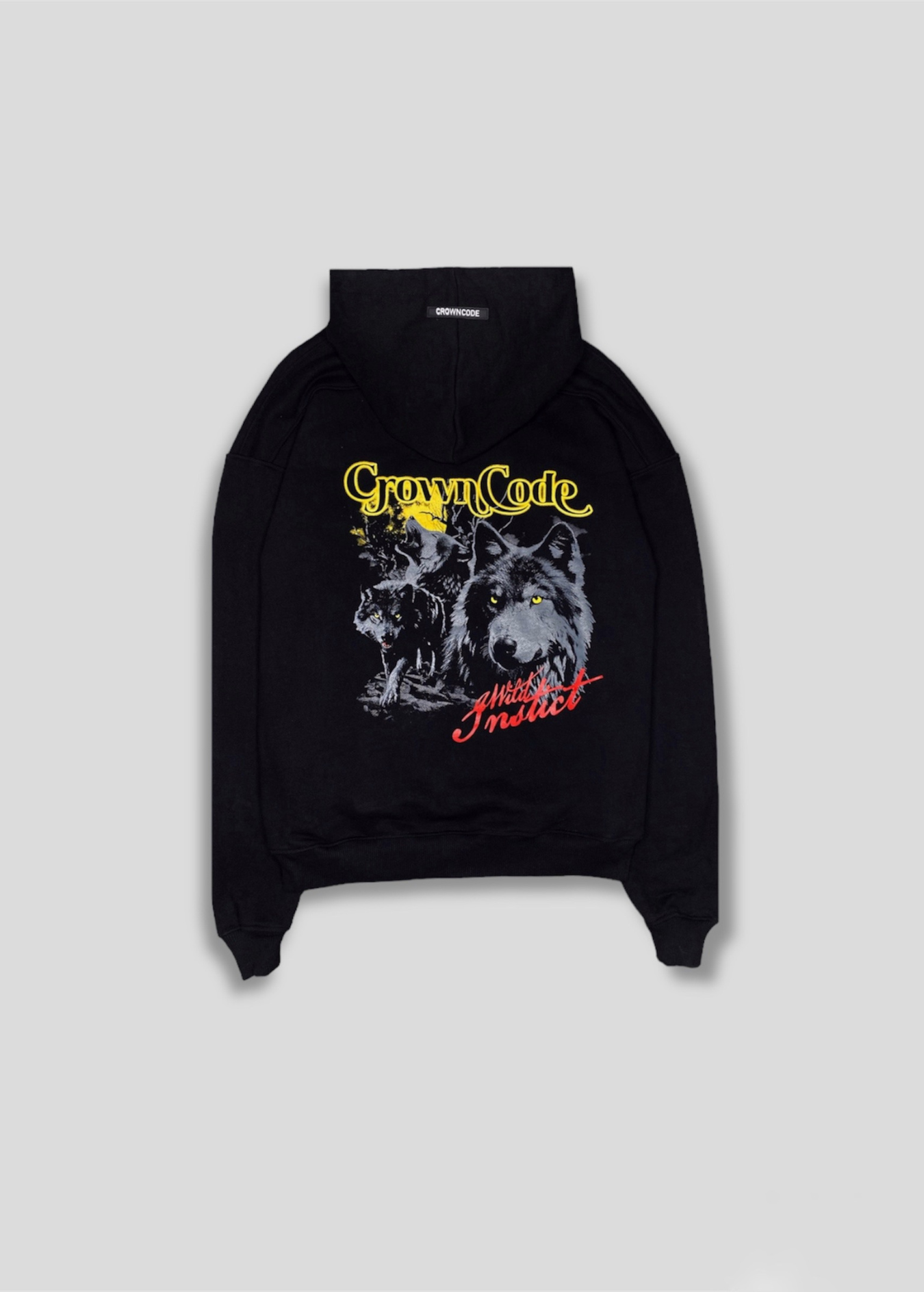 HOODIE WOLF-NEGRO