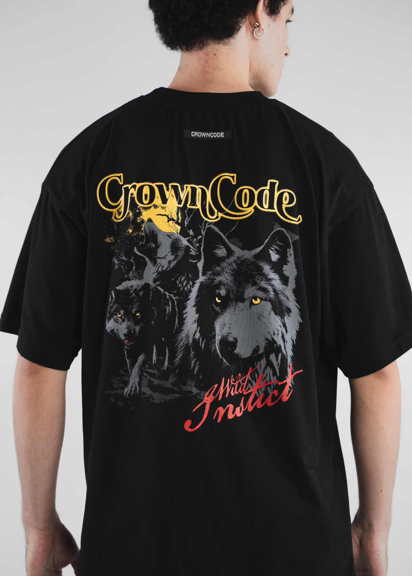 CAMISETA WOLF-NEGRA