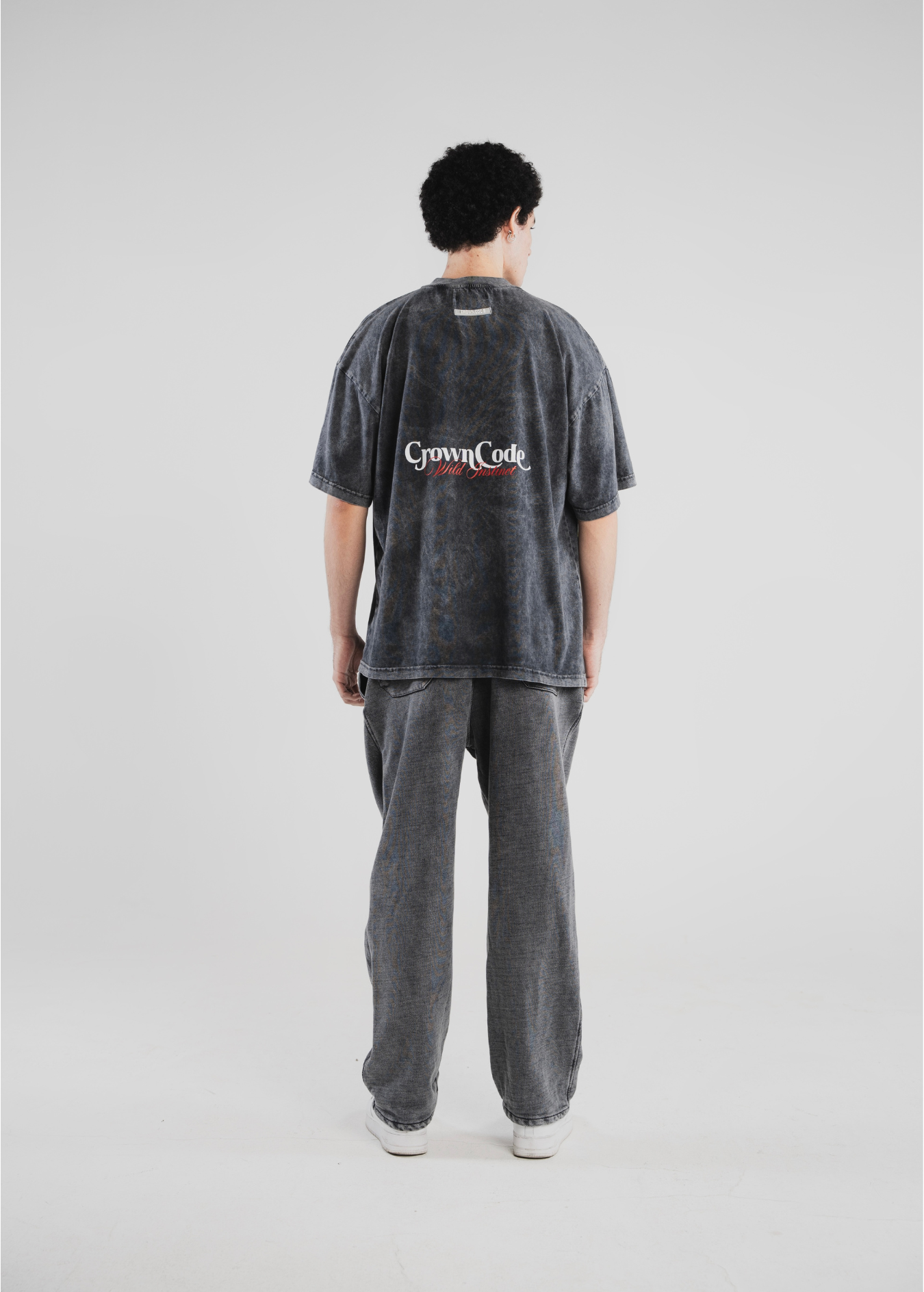 CAMISETA PANTHER-GRIS WASHED