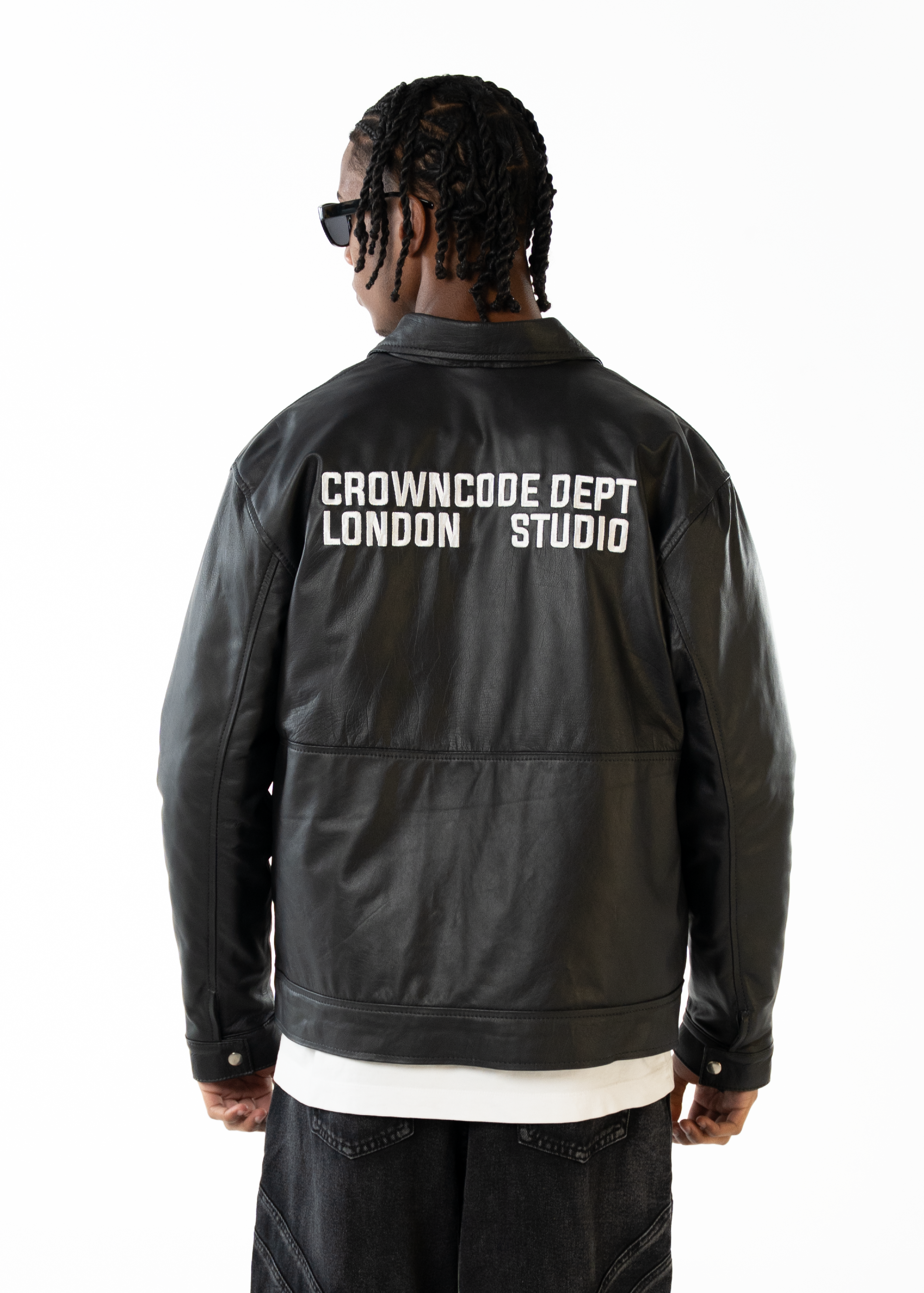 CHAQUETA DE CUERO LONDON - NEGRO