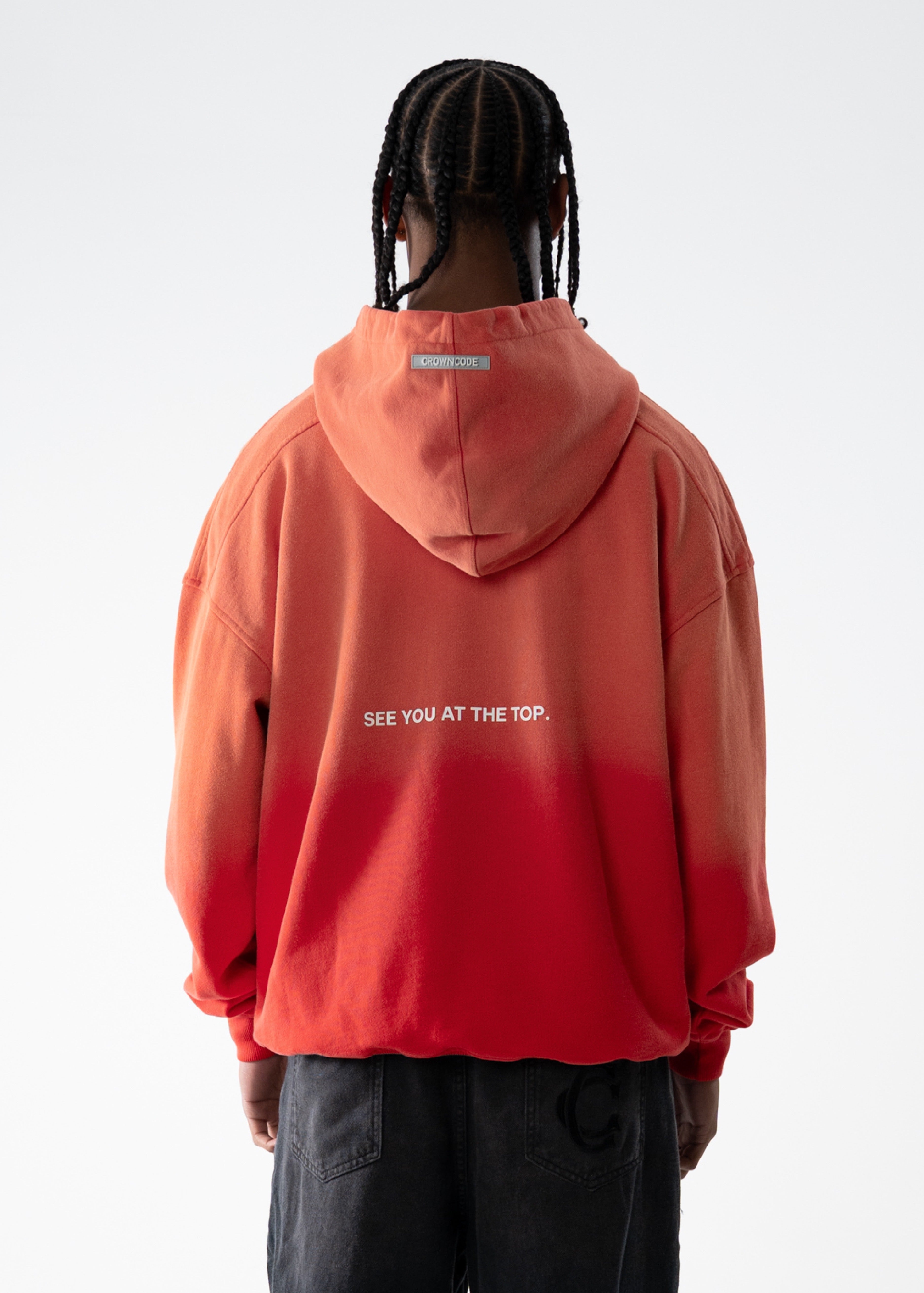 HOODIE MAJOR DREAMS - ROJO CHERRY DEGRADE