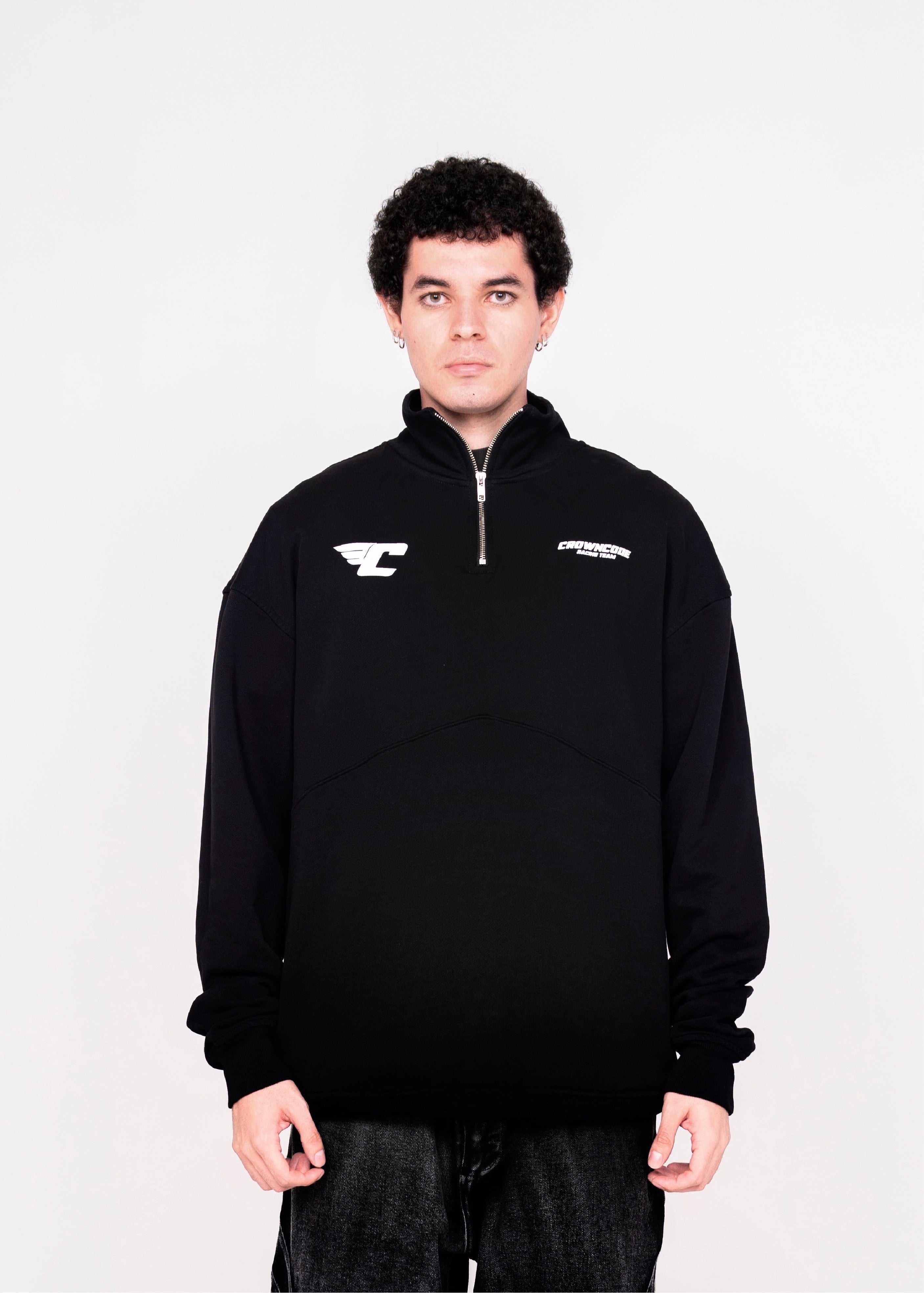 HALF ZIP-UP SPIRIT OF A DREAMER - NEGRO