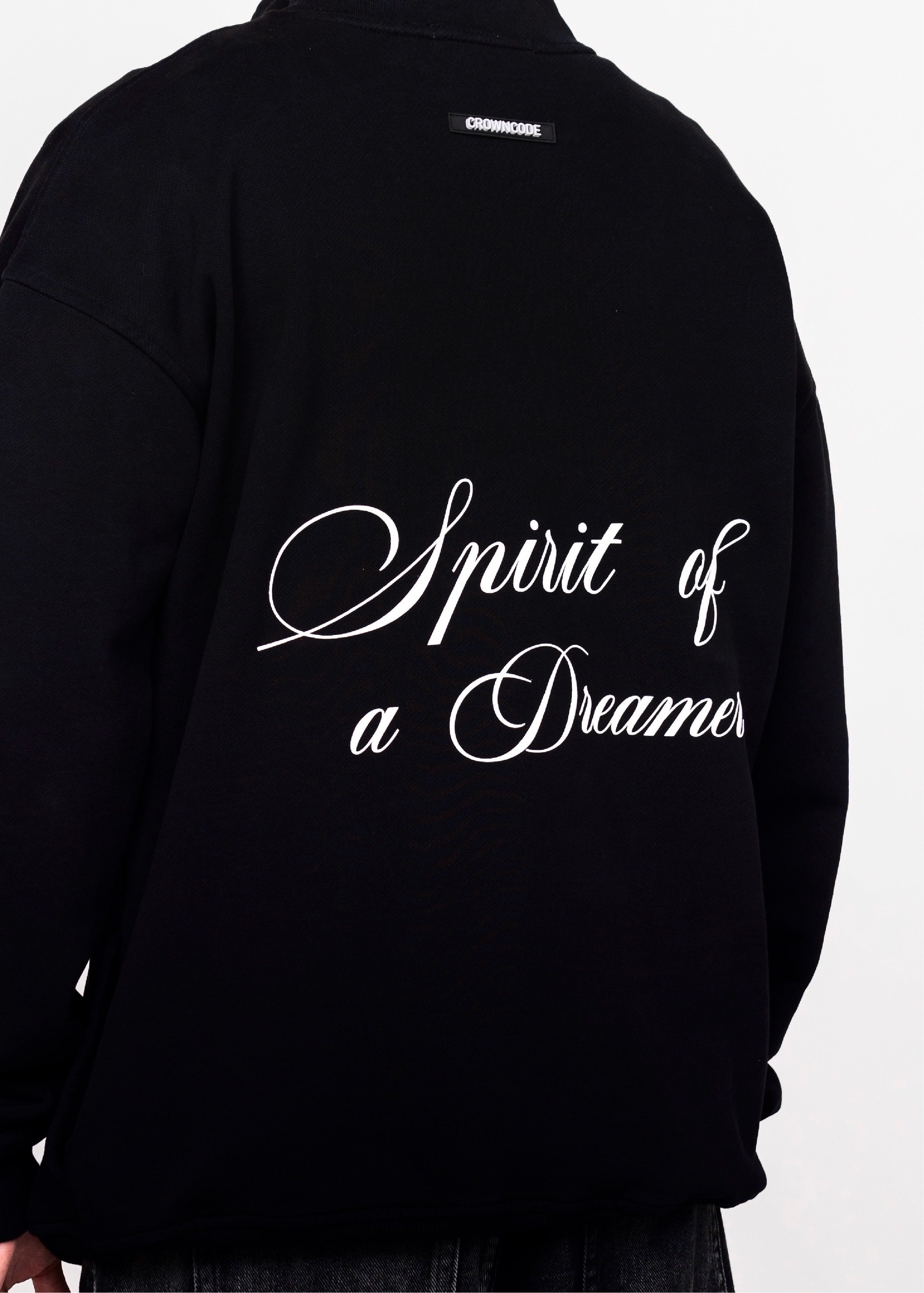 HALF ZIP-UP SPIRIT OF A DREAMER - NEGRO