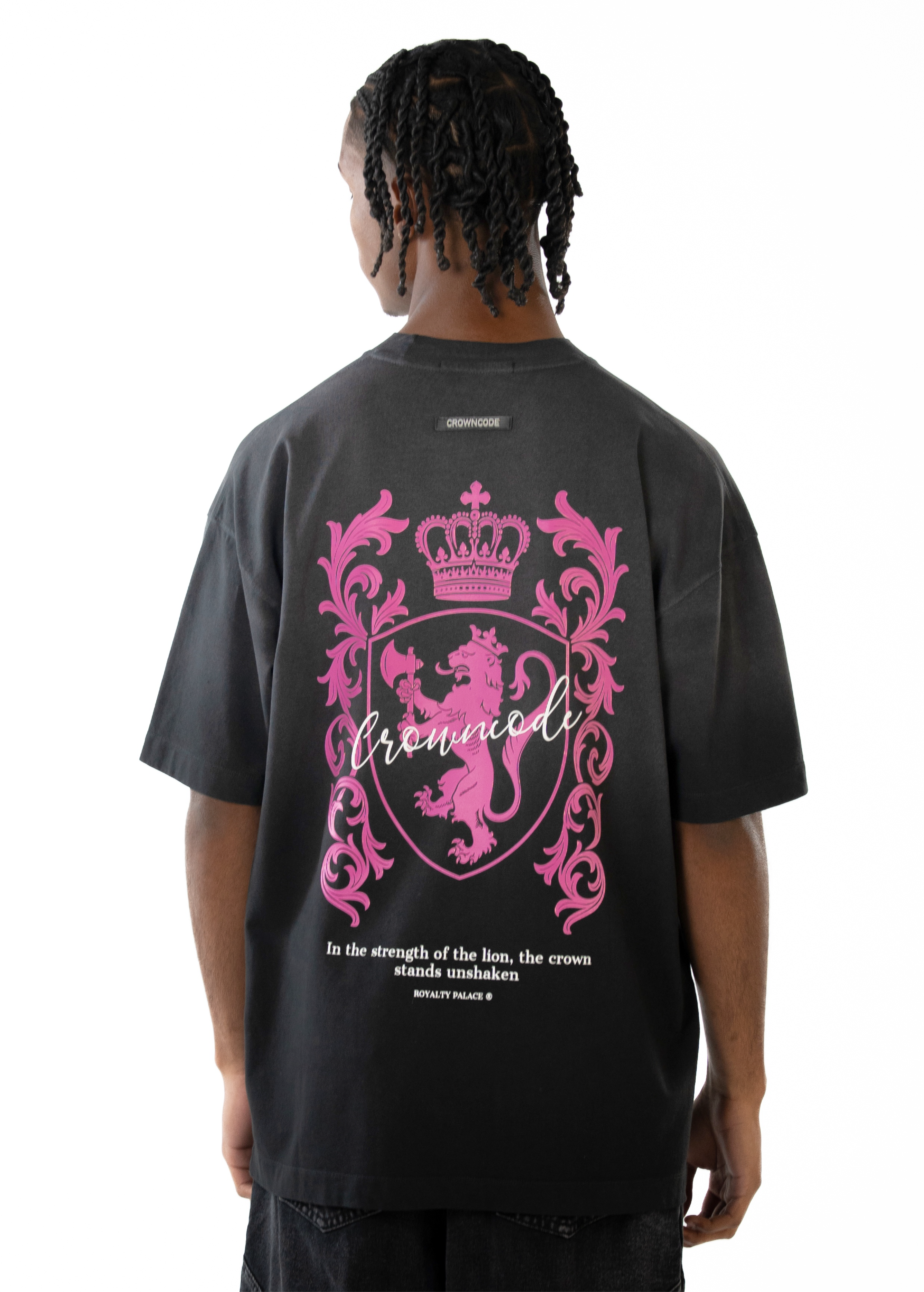 CAMISETA HERALDIC LION - NEGRO DEGRADE
