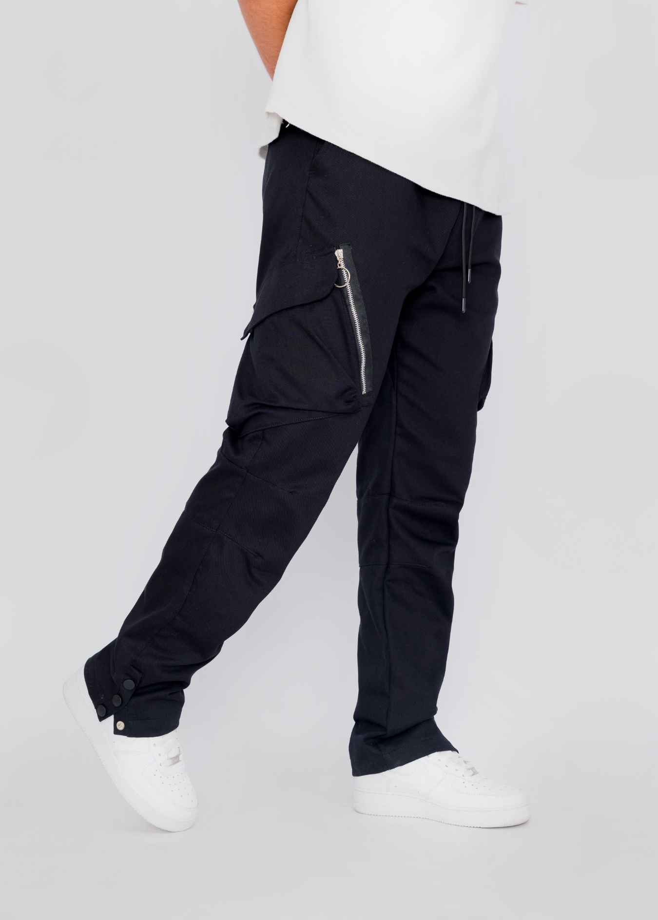 PANTALON CARGO - NEGRO