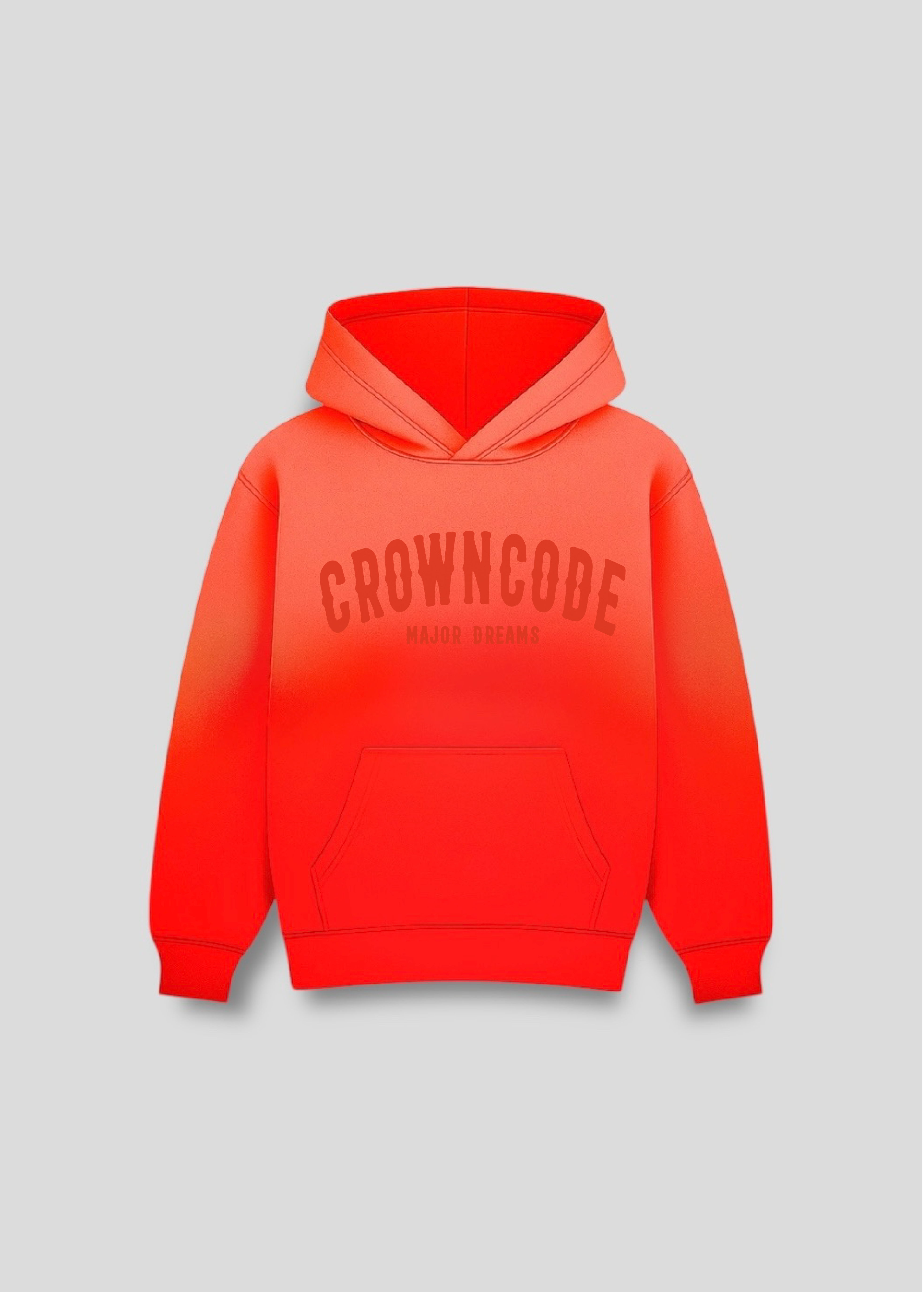HOODIE MAJOR DREAMS - ROJO CHERRY DEGRADE
