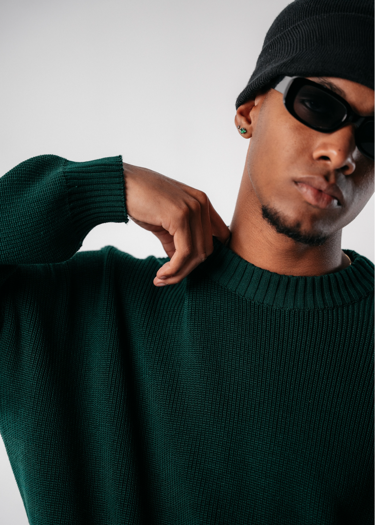 SIGNATURE KNITWEAR SWEATER - VERDE BOSQUE