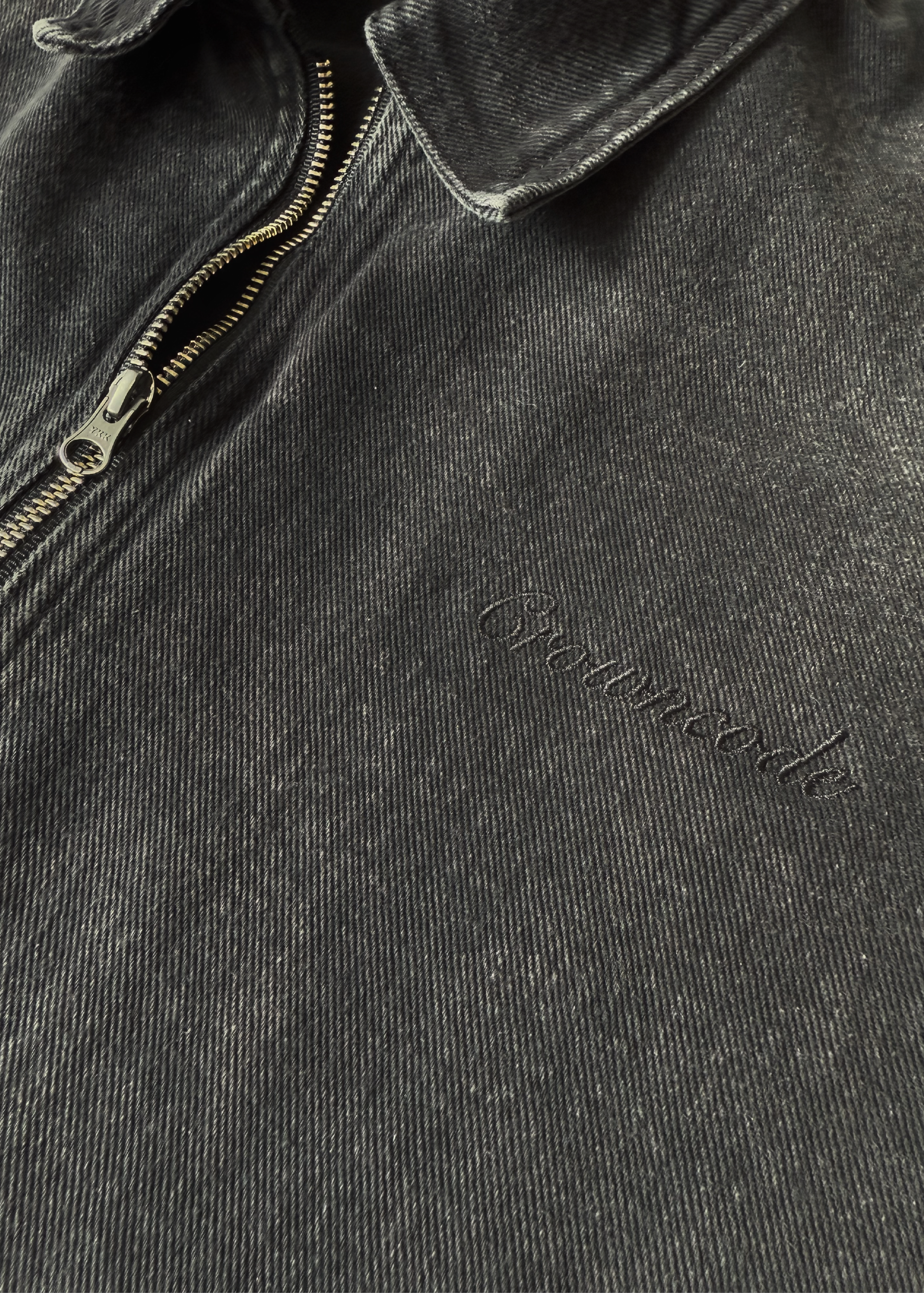 CHAQUETA DENIM - NEGRO DESGASTADO