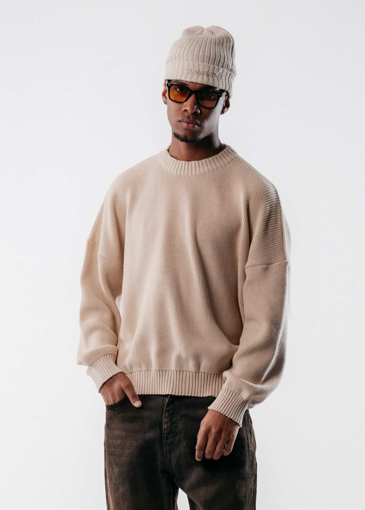 SIGNATURE KNITWEAR SWEATER - CREMA