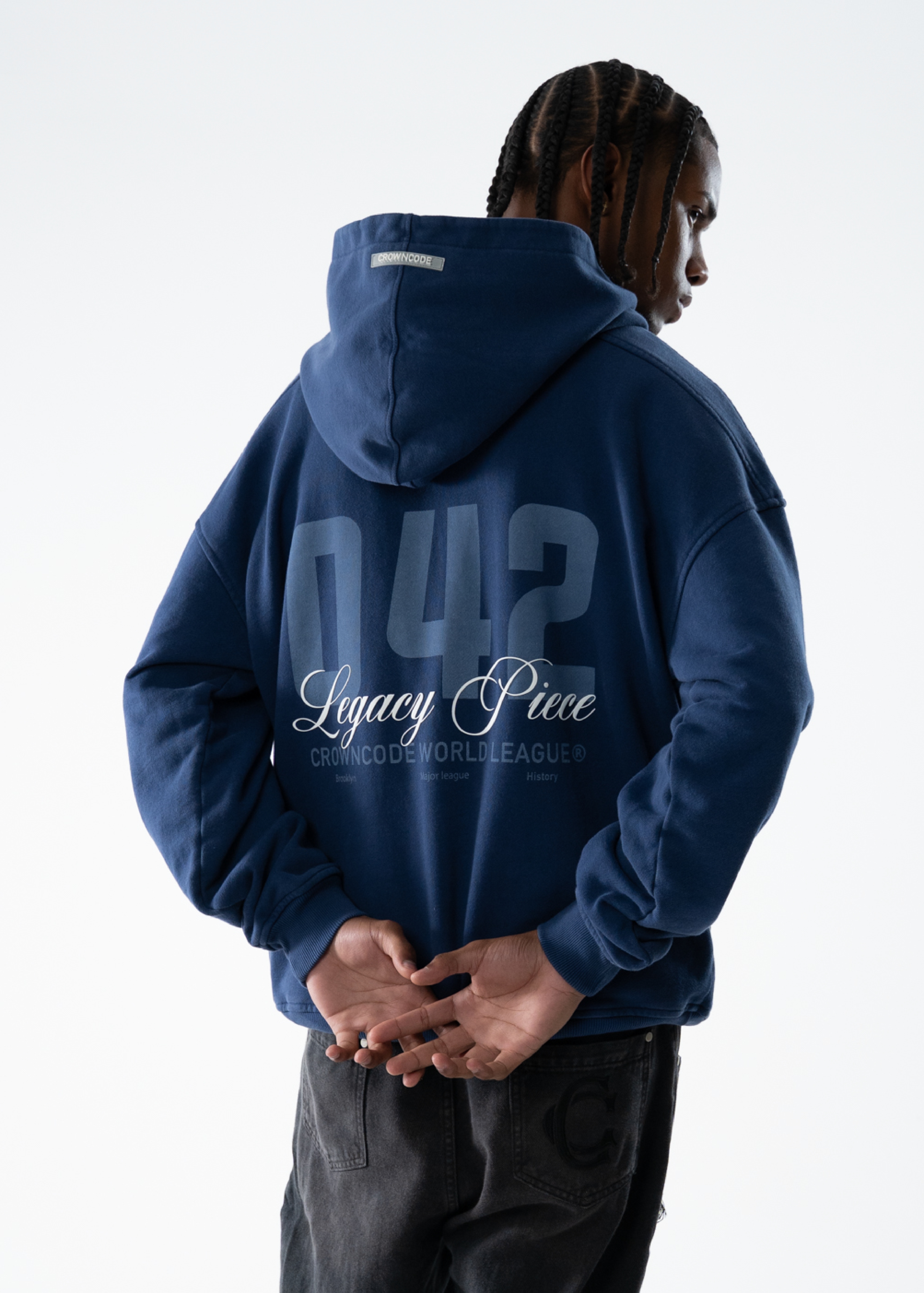 HOODIE WORLD LEAGUE - AZUL NAVY
