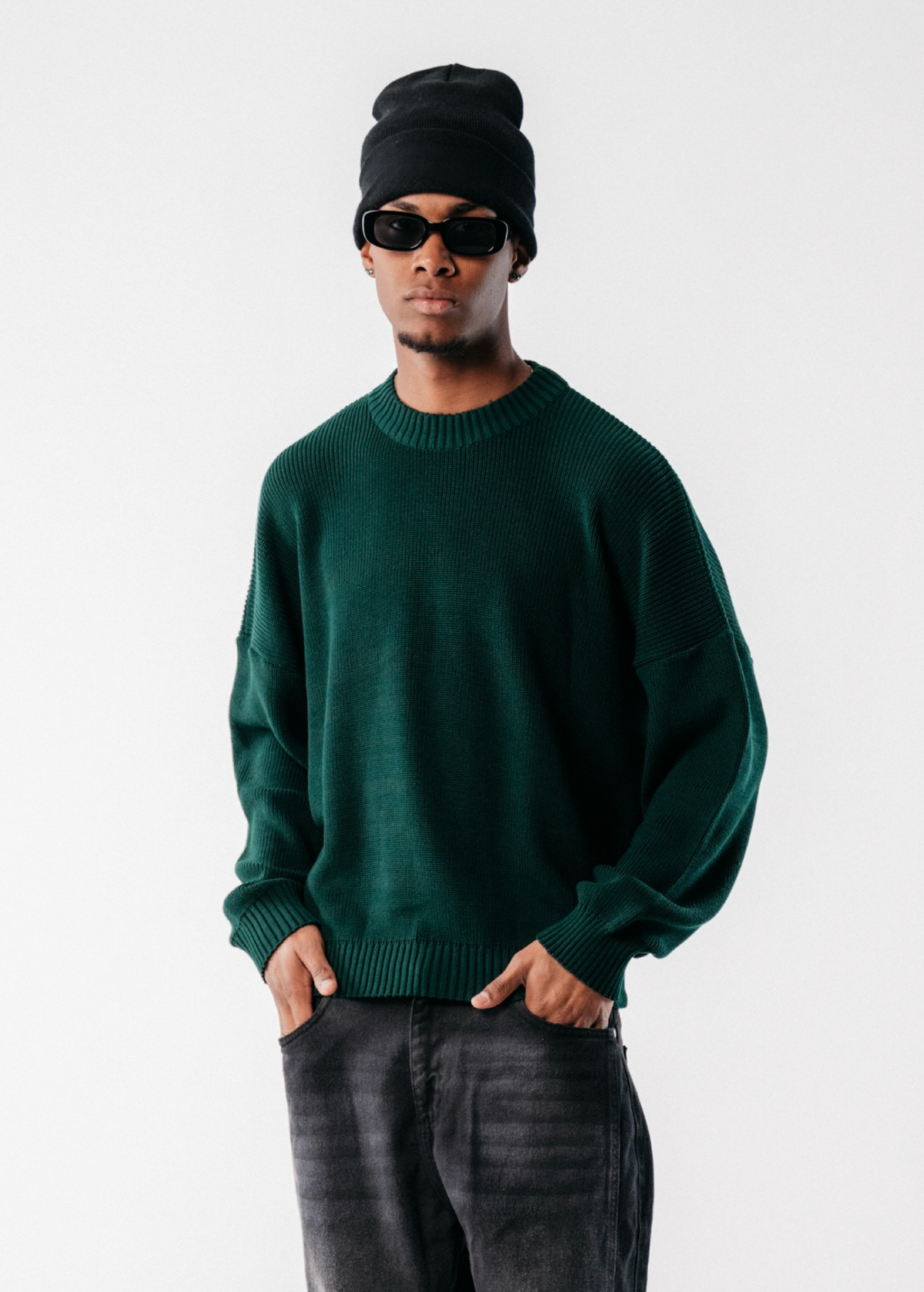 SIGNATURE KNITWEAR SWEATER - VERDE BOSQUE