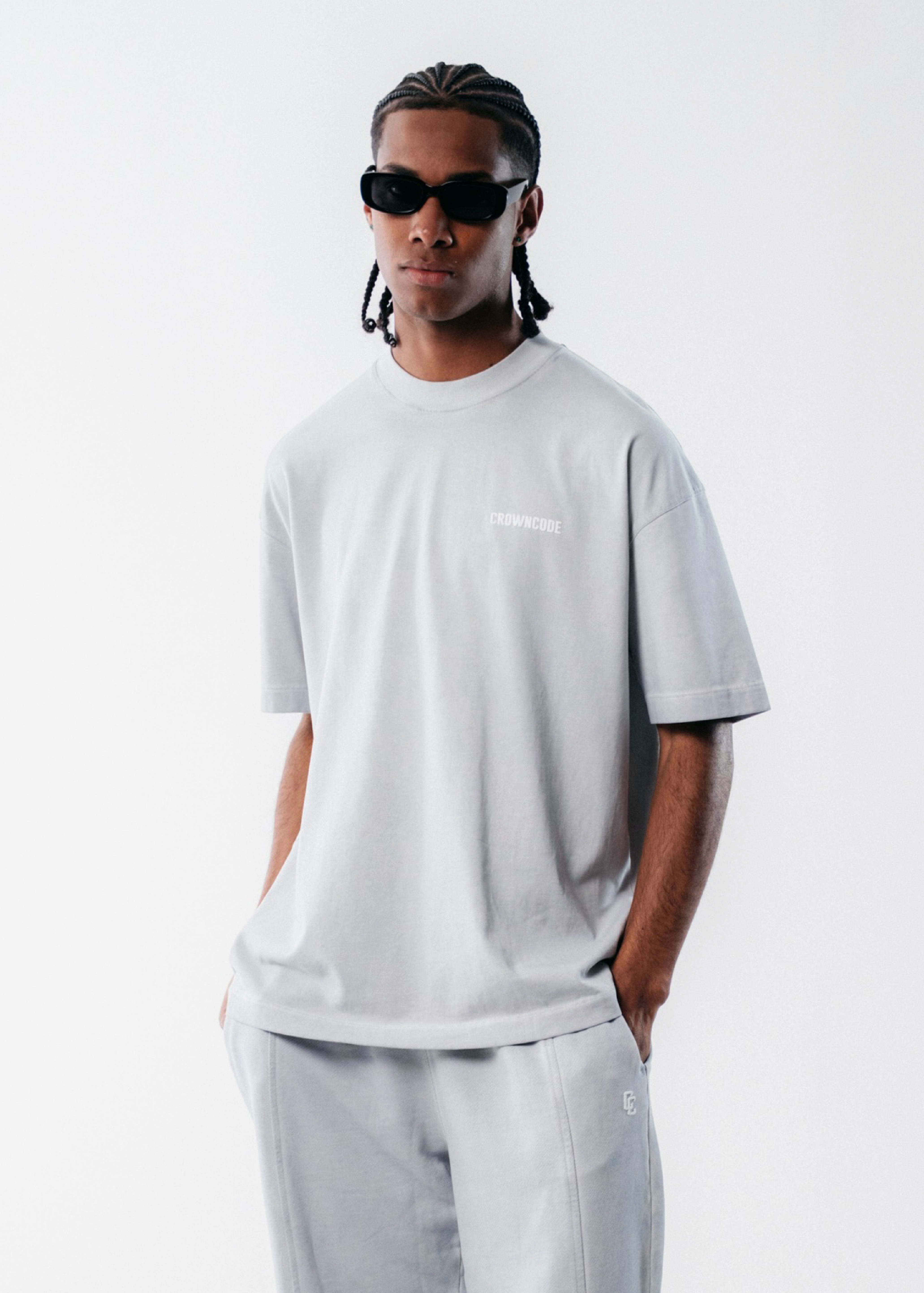 CAMISETA ICON - GRIS HIELO DESGASTADO