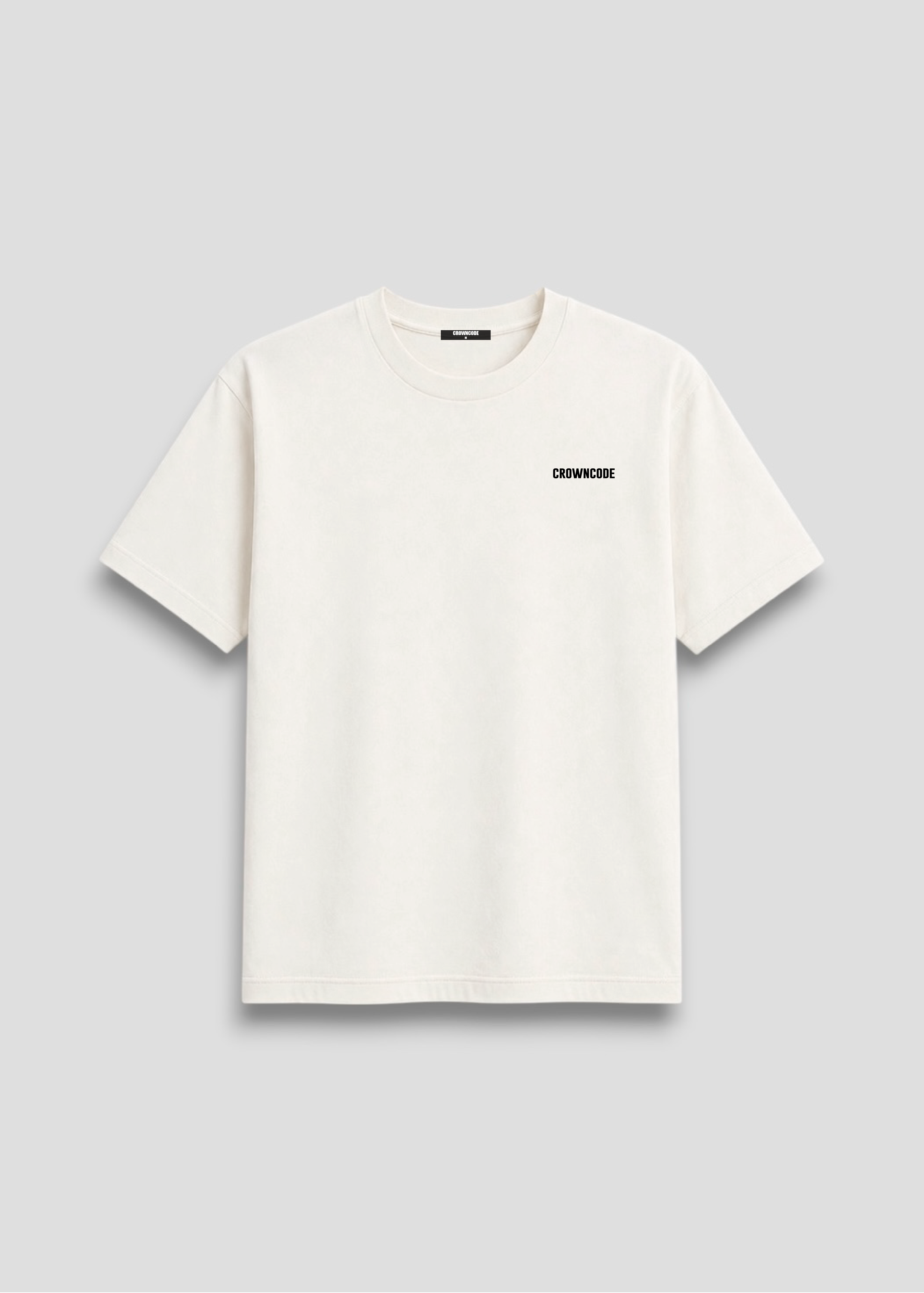 CAMISETA REGULAR FIT BÁSICA - OFF WHITE