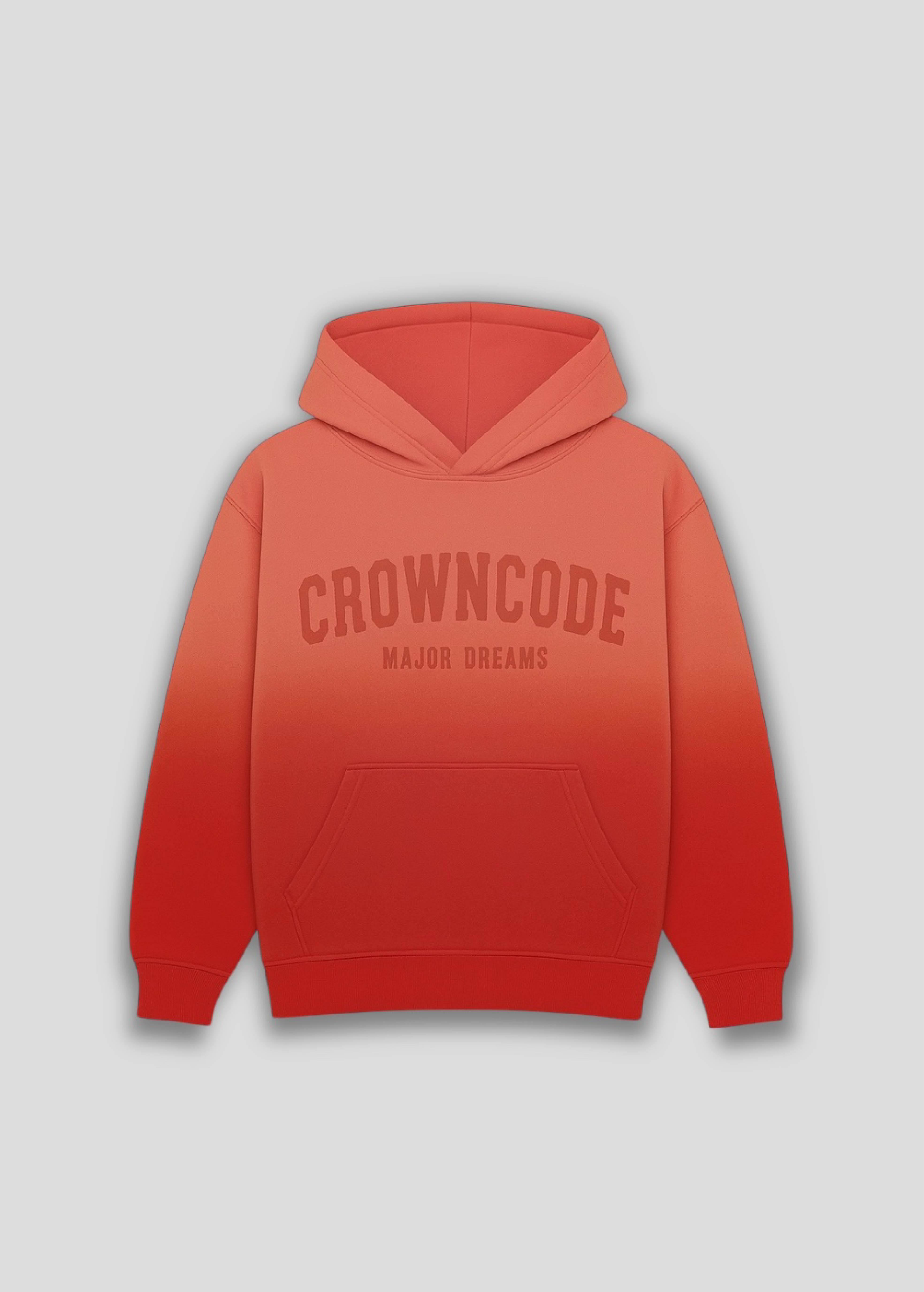HOODIE MAJOR DREAMS - ROJO CHERRY DEGRADE